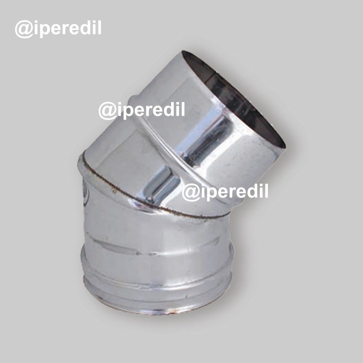 CURVA INOX 45° MONOPARETE Ø80 mm