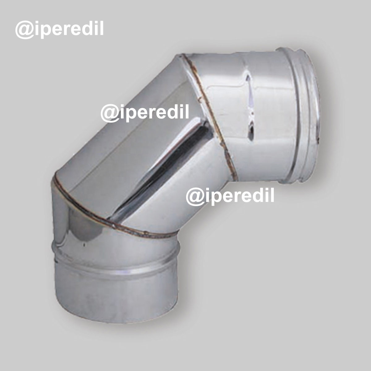 CURVA INOX 90° MONOPARETE Ø150 mm