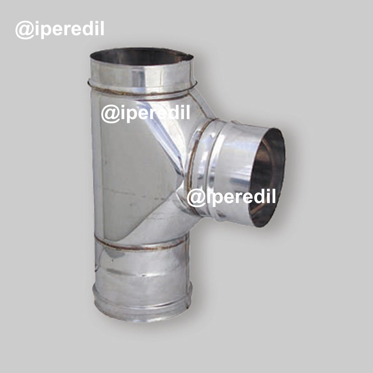 TEE INOX F/M/M 90° MONOPARETE Ø200 mm