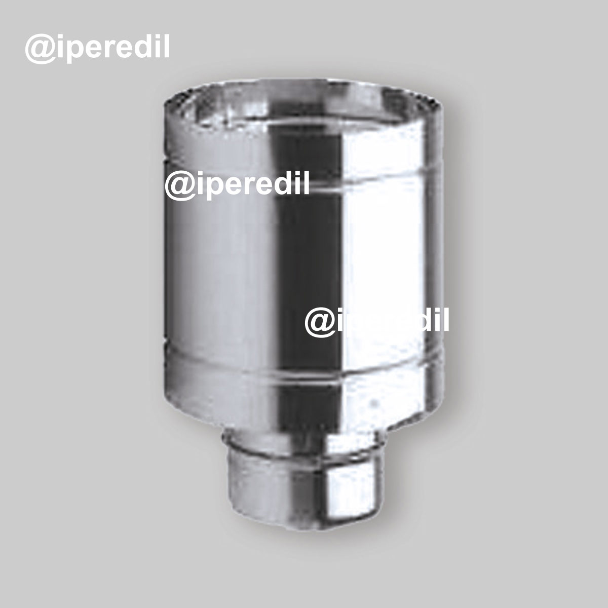 CAPPELLO MASCHIO ANTIVENTO INOX MONOPARETE Ø80 mm