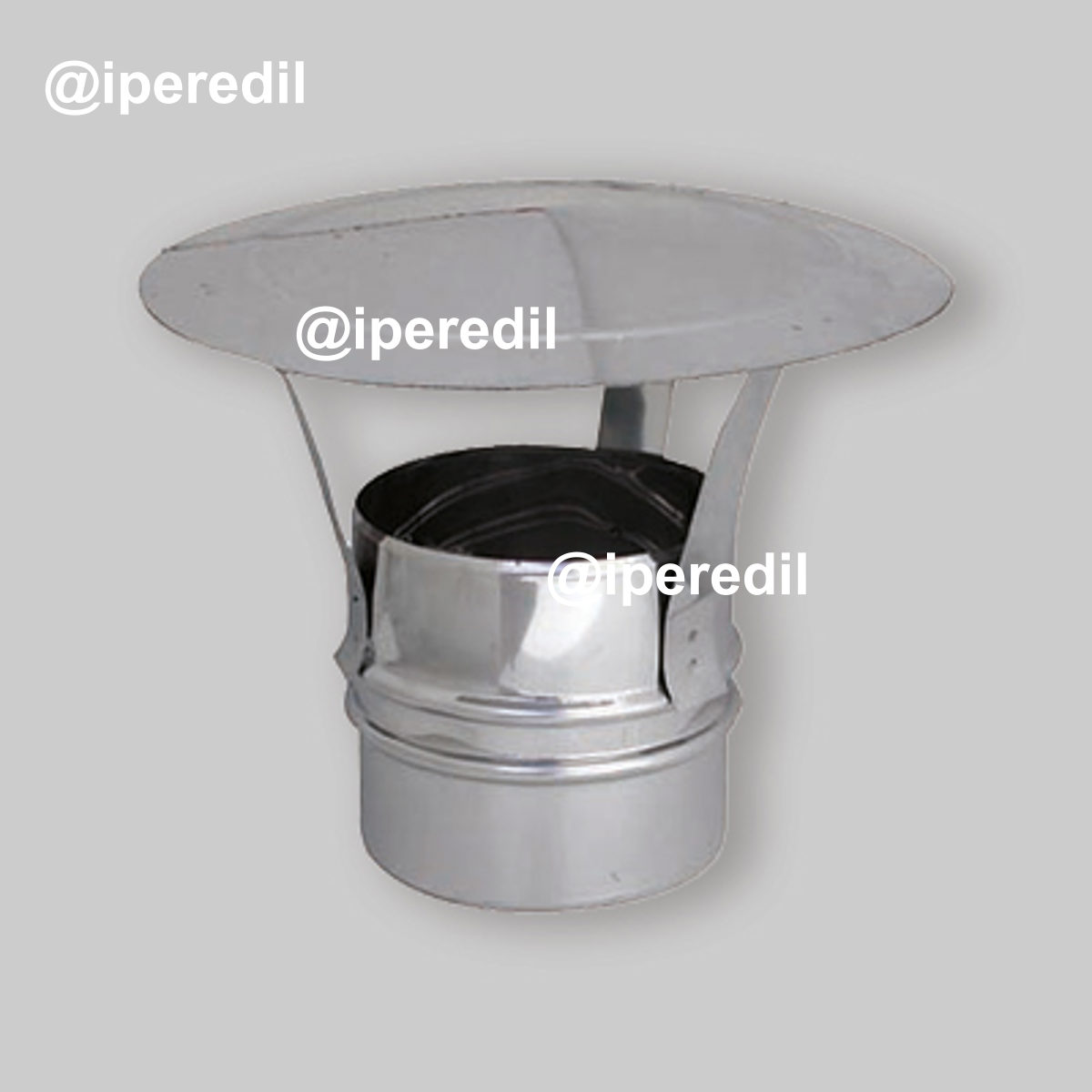 CAPPELLO CINESE MASCHIO INOX MONOPARETE Ø180 mm