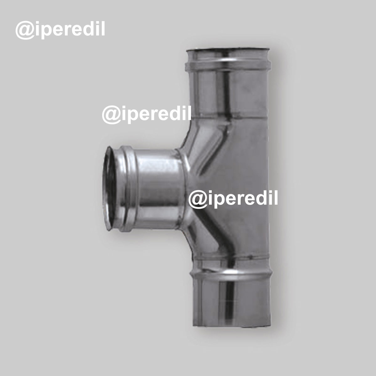 TEE INOX F/F/M 90° MONOPARETE Ø100 mm