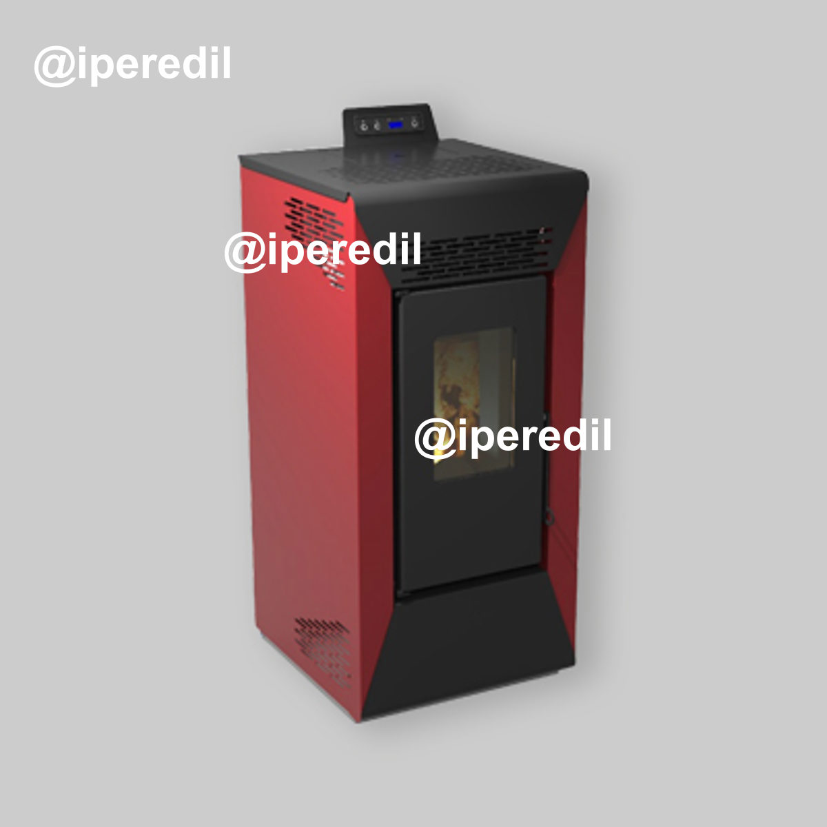 STUFA A PELLET VENTILATA "STAR 1-9" Kw 8.74 - Bordeaux