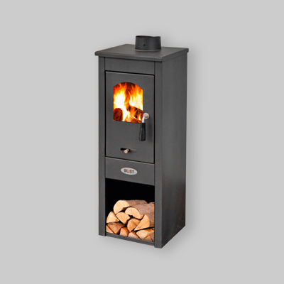 STUFA A LEGNA EKONOMIK LUX NERA 5 - 7 Kw