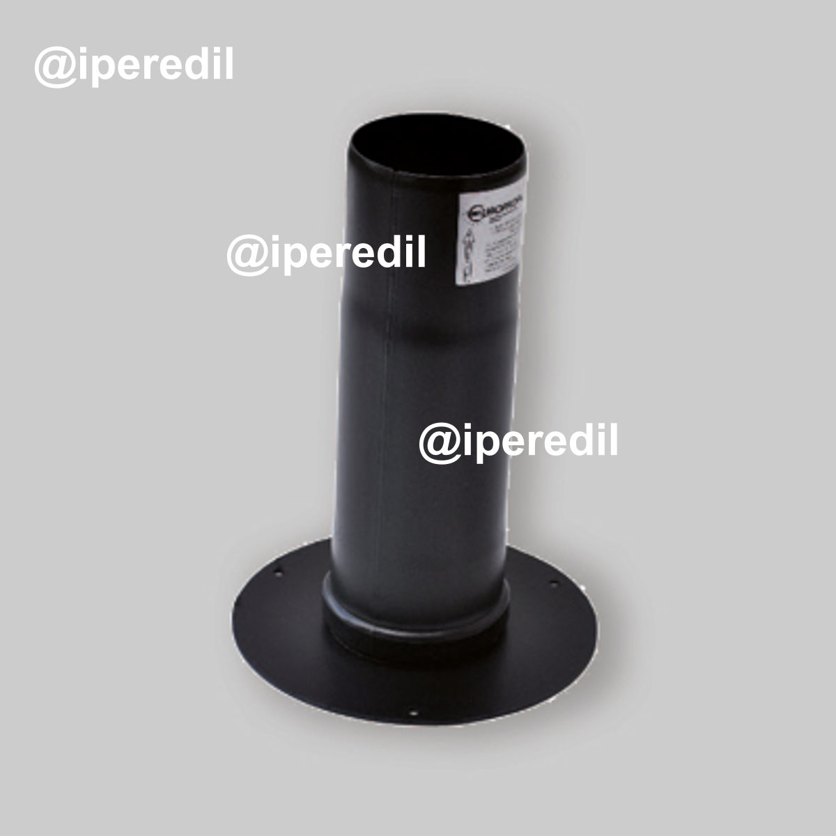 ROSONE TELESCOPICO NERO PER STUFE A PELLET Ø80 mm - 20900402