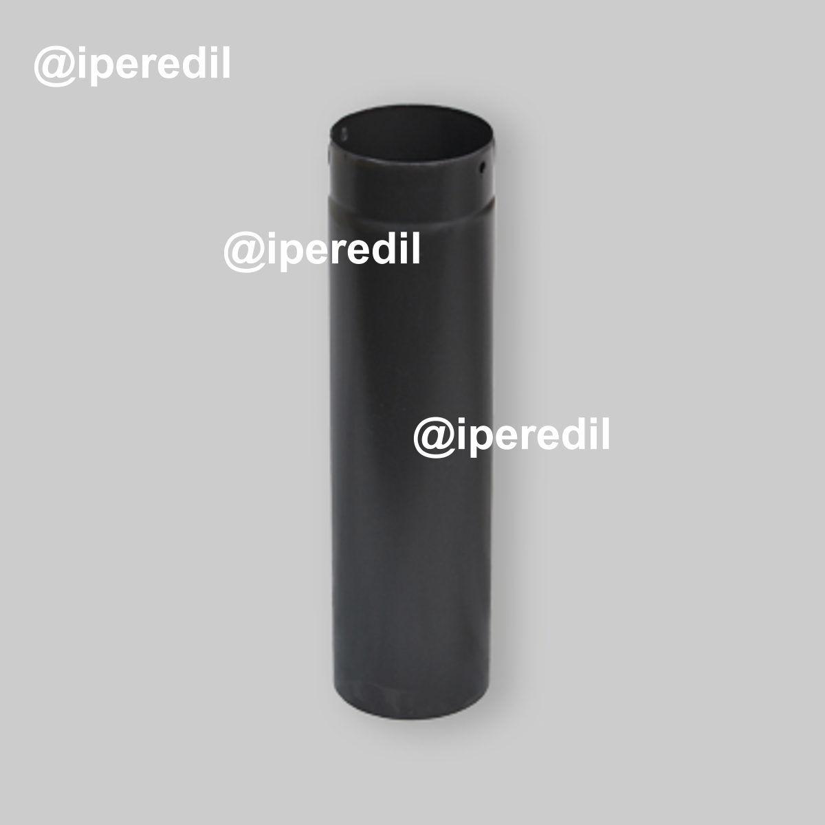 TUBO M/F NERO PESANTE PER STUFE Ø120 x 500 mm - 20900902
