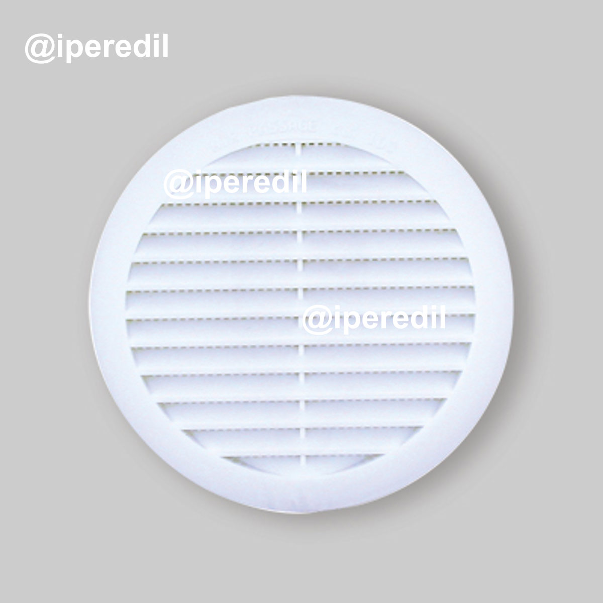 GRIGLIA DI AEREAZIONE CIRCOLARE DA INCASSO Ø140 x H.30 mm