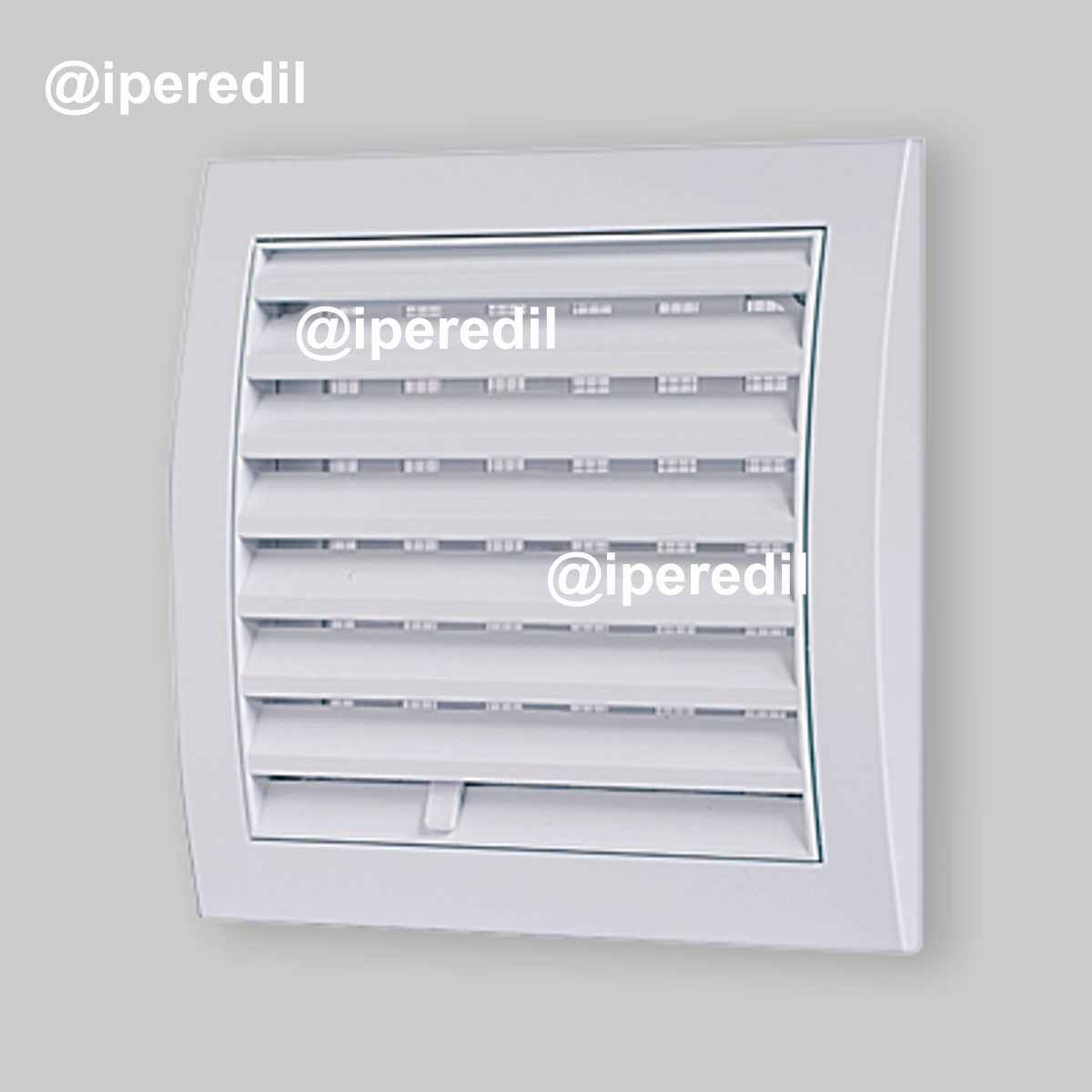 GRIGLIA DI AEREAZIONE A FLUSSO REGOLABILE 190x190 - 140x140 mm