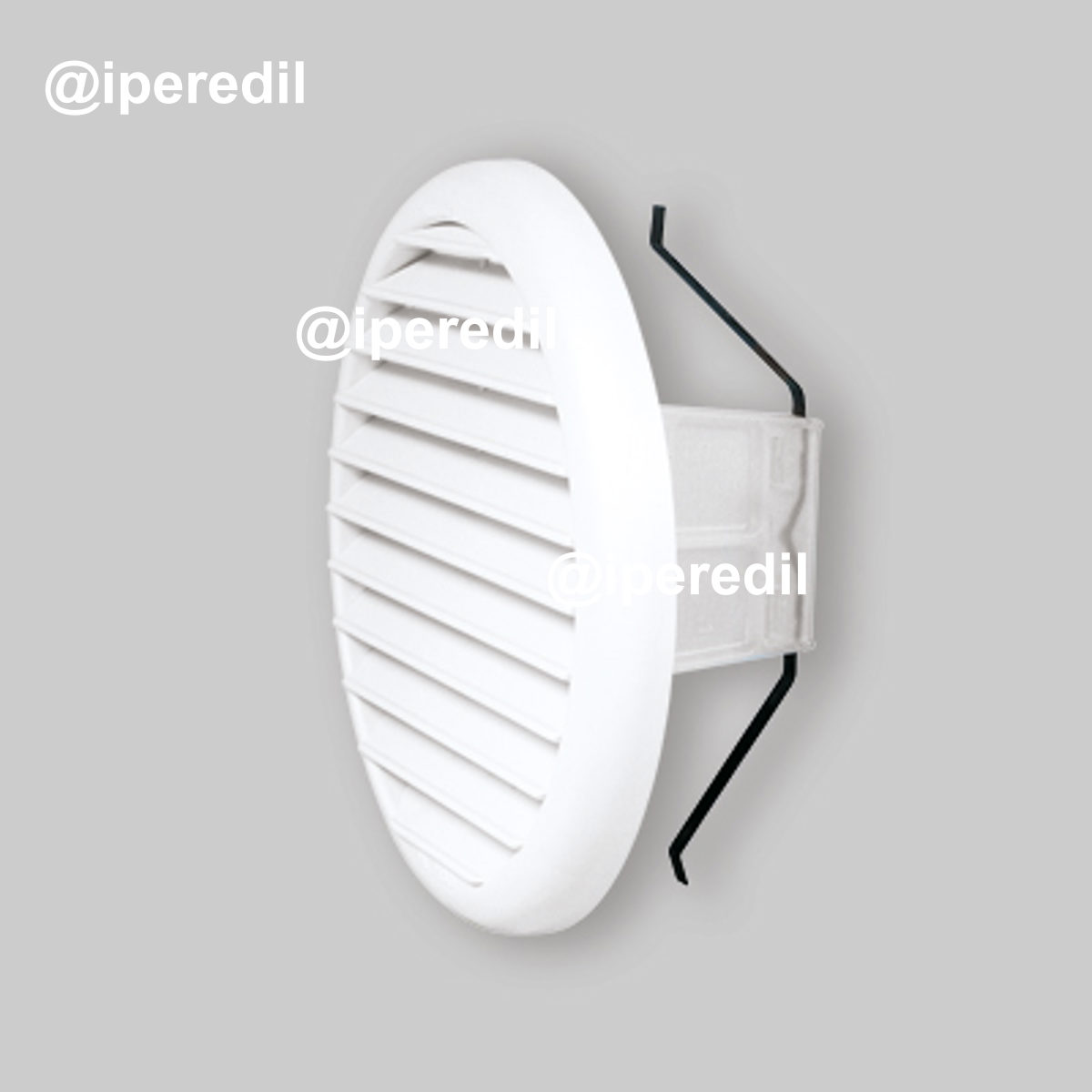 GRIGLIA DI AEREAZIONE CIRCOLARE UNIVERSALE BIANCA Ø180 Per foro Ø125/160 mm