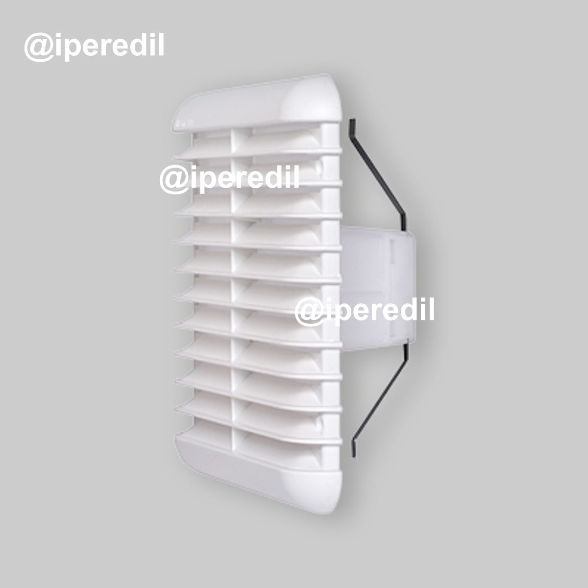 GRIGLIA DI AEREAZIONE QUADRATA UNIVERSALE BIANCA 190x190 Per foro Ø125/160 mm