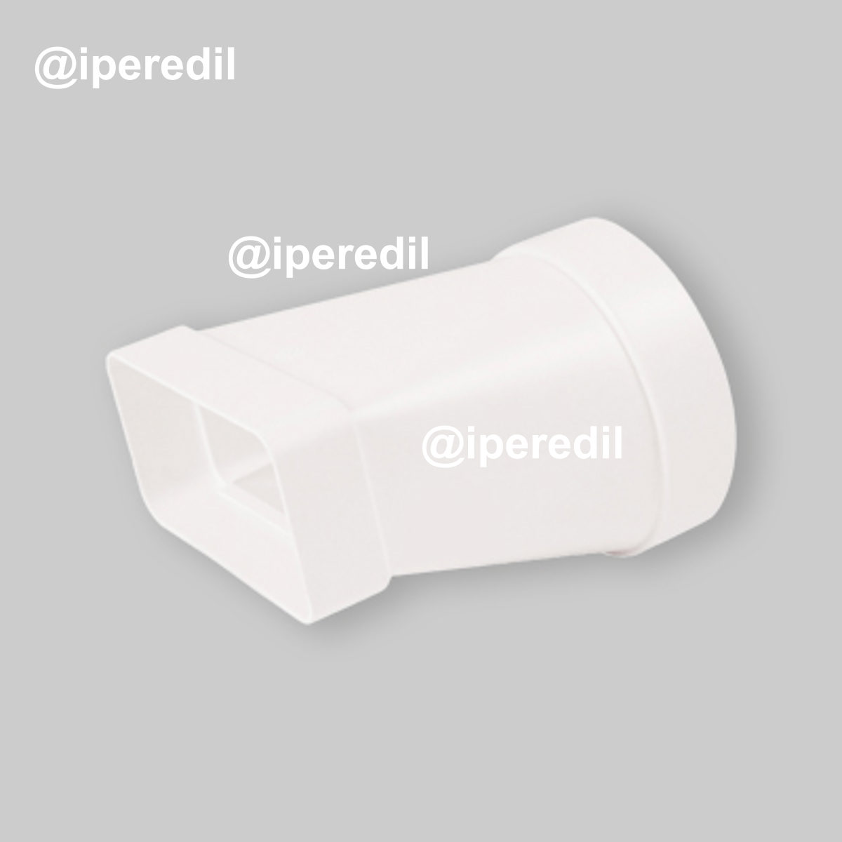 ADATTATORE CIRCOLARE-RETTANGOLARE PER CANALI DI AEREAZIONE Ø100 - 55x110 mm