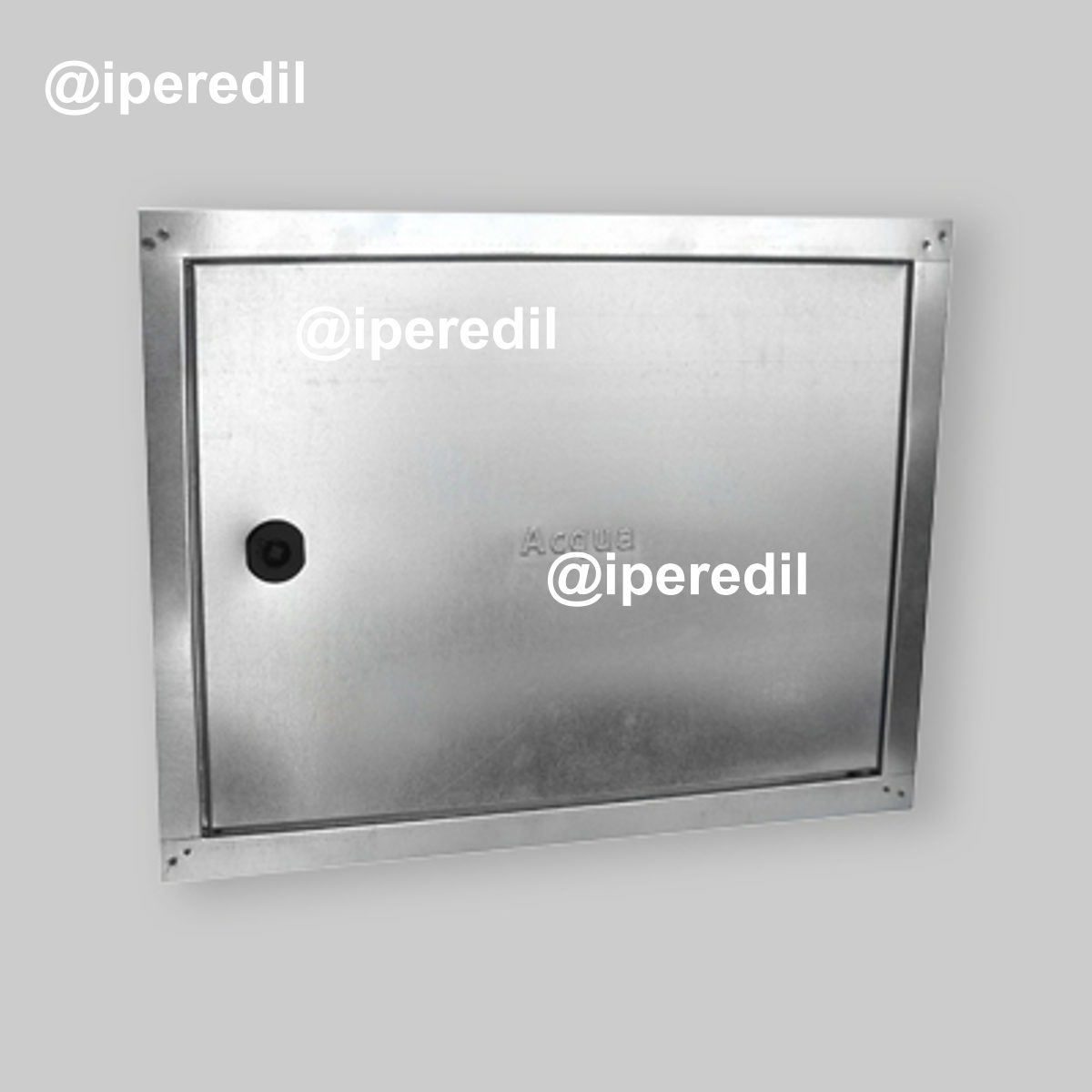 SPORTELLO PER CONTATORE ACQUA ZINCATO 400 x 500 x 20 mm