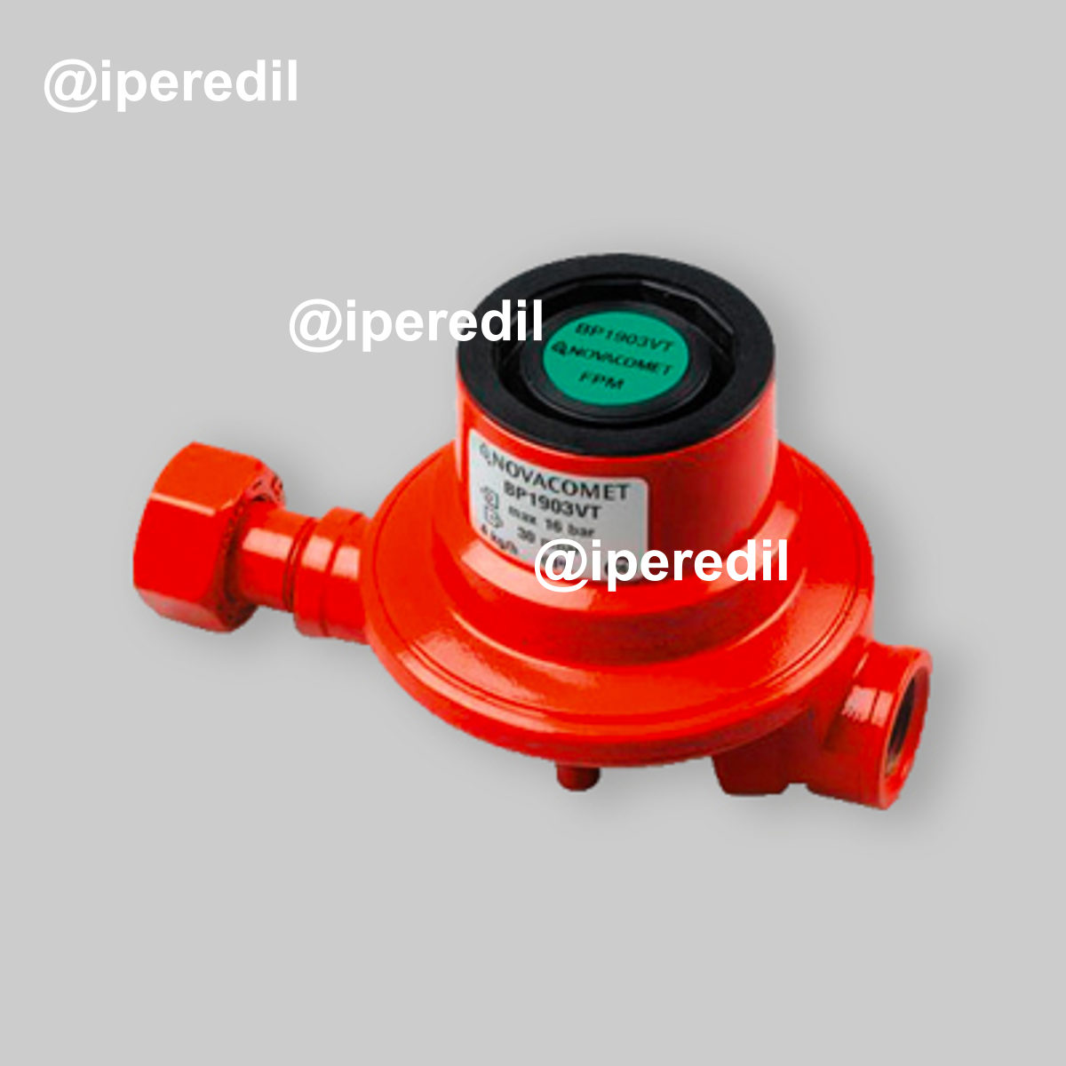 REGOLATORE GAS BASSA PRESSIONE BP18903VT CON RACCORDO Kg/h 4