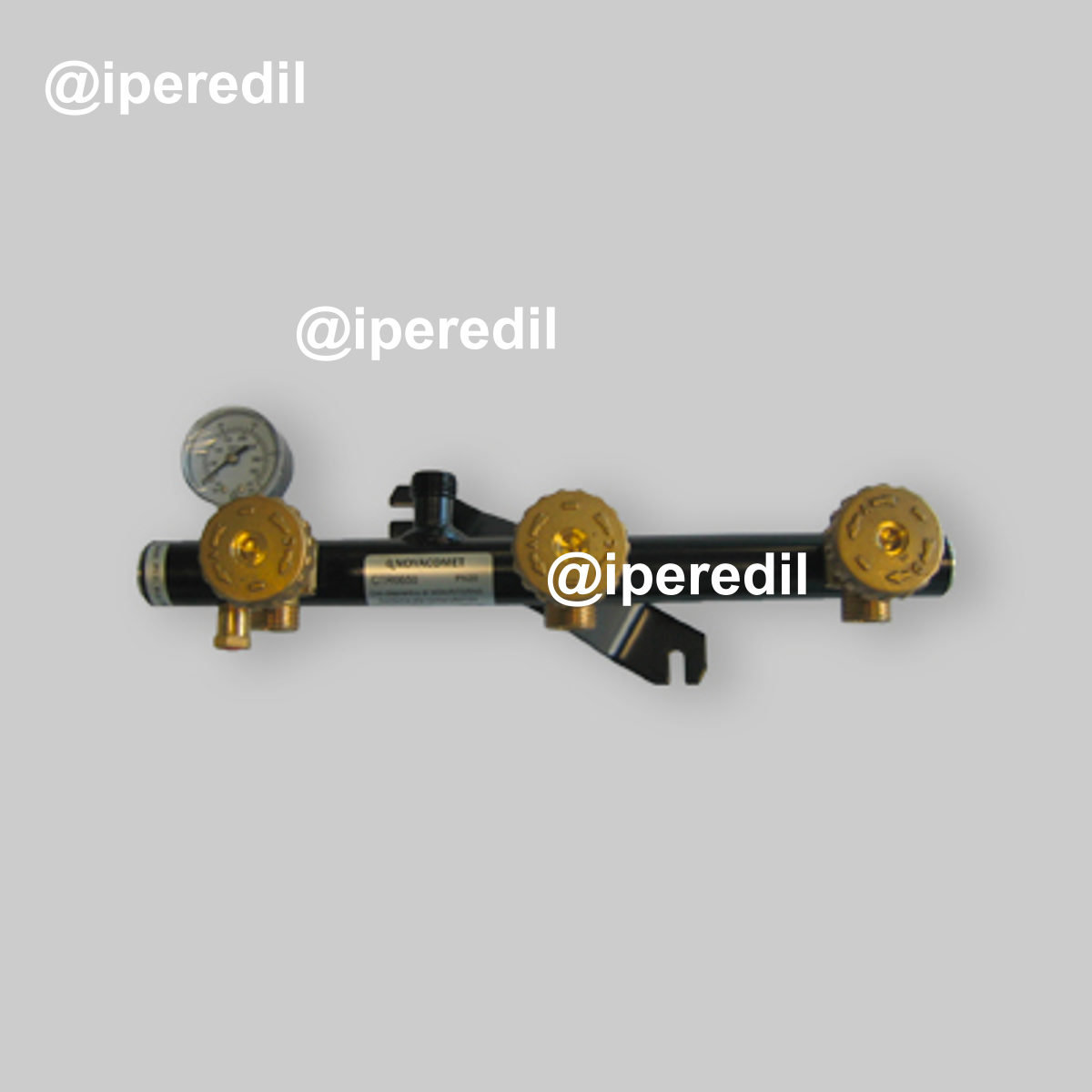 CENTRALINA GAS CON MANOMETRO E VALVOLA DI SICUREZZA Coll. 3 Bomb.