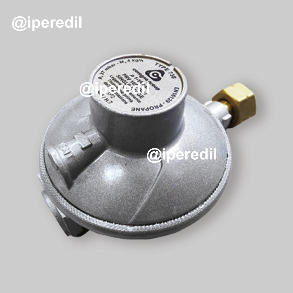 REGOLATORE GAS BASSA PRESSIONE A NORMA UNI 7131 3 Kg/h