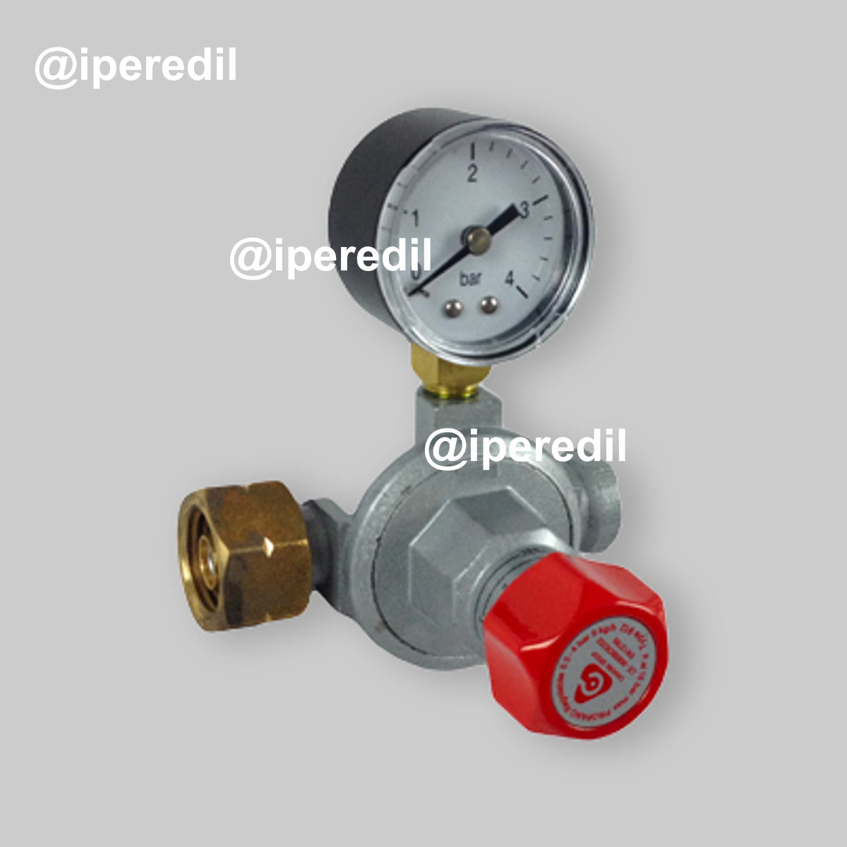 RIDUTTORE GAS ALTA MOD.912 PRESSIONE PRIMO STADIO 10 Kg/h + Manometro