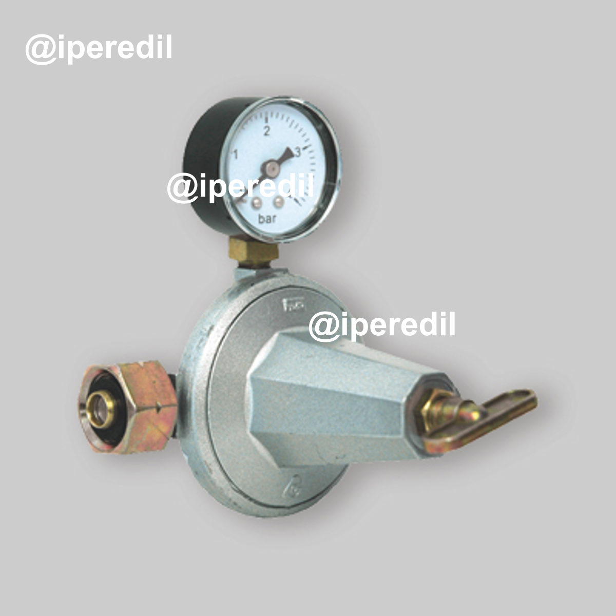 RIDUTTORE GAS ALTA MOD.932 PRESSIONE PRIMO STADIO 12 Kg/h + Manometro