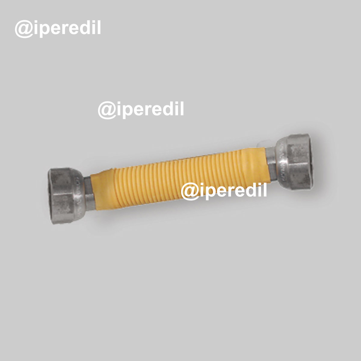 FLESSIBILE GAS INOX RIVESTITO F/F RIDOTTO 1/2"x3/4" - 220x420 mm