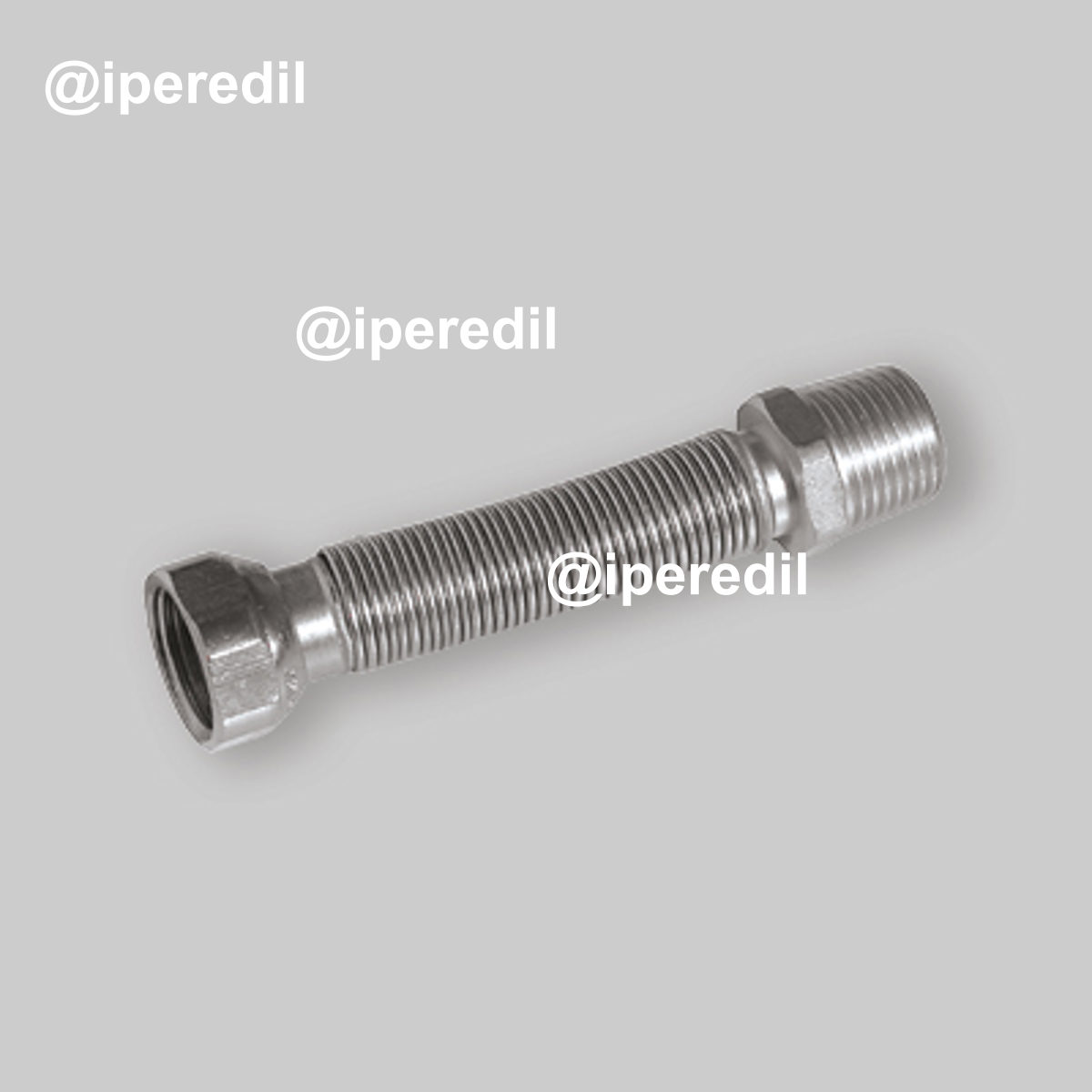 FLESSIBILE INOX PER ACQUA RIDOTTO M/F M 1/2" x F 3/4" 220÷420 mm