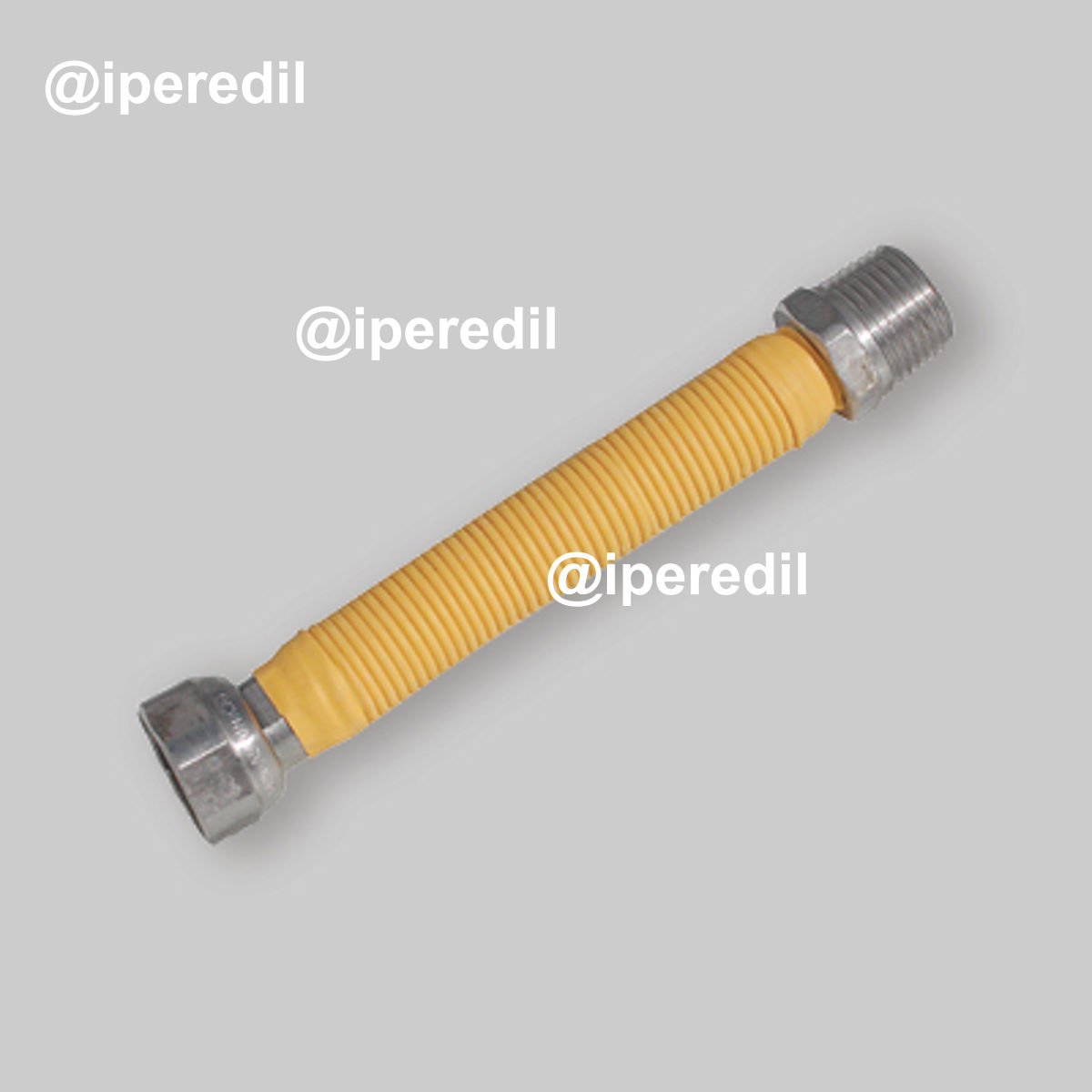 FLESSIBILE GAS INOX RIVESTITO M/F 1/2" 300÷600 mm