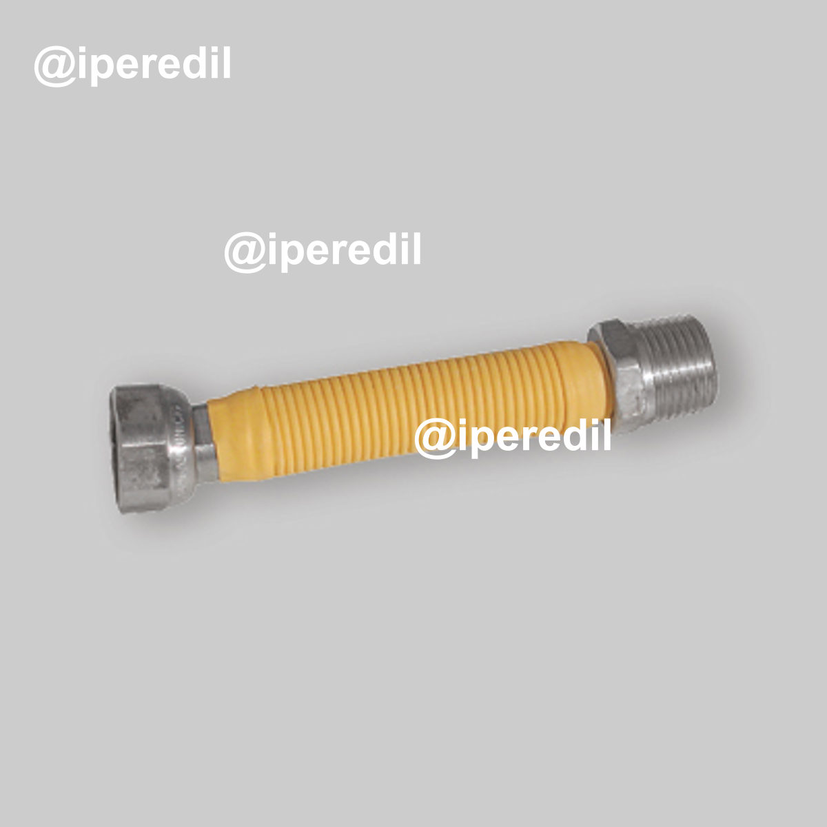 FLESSIBILE GAS INOX RIVESTITO M/F RIDOTTO 1/2"x 3/4" 220÷420 mm