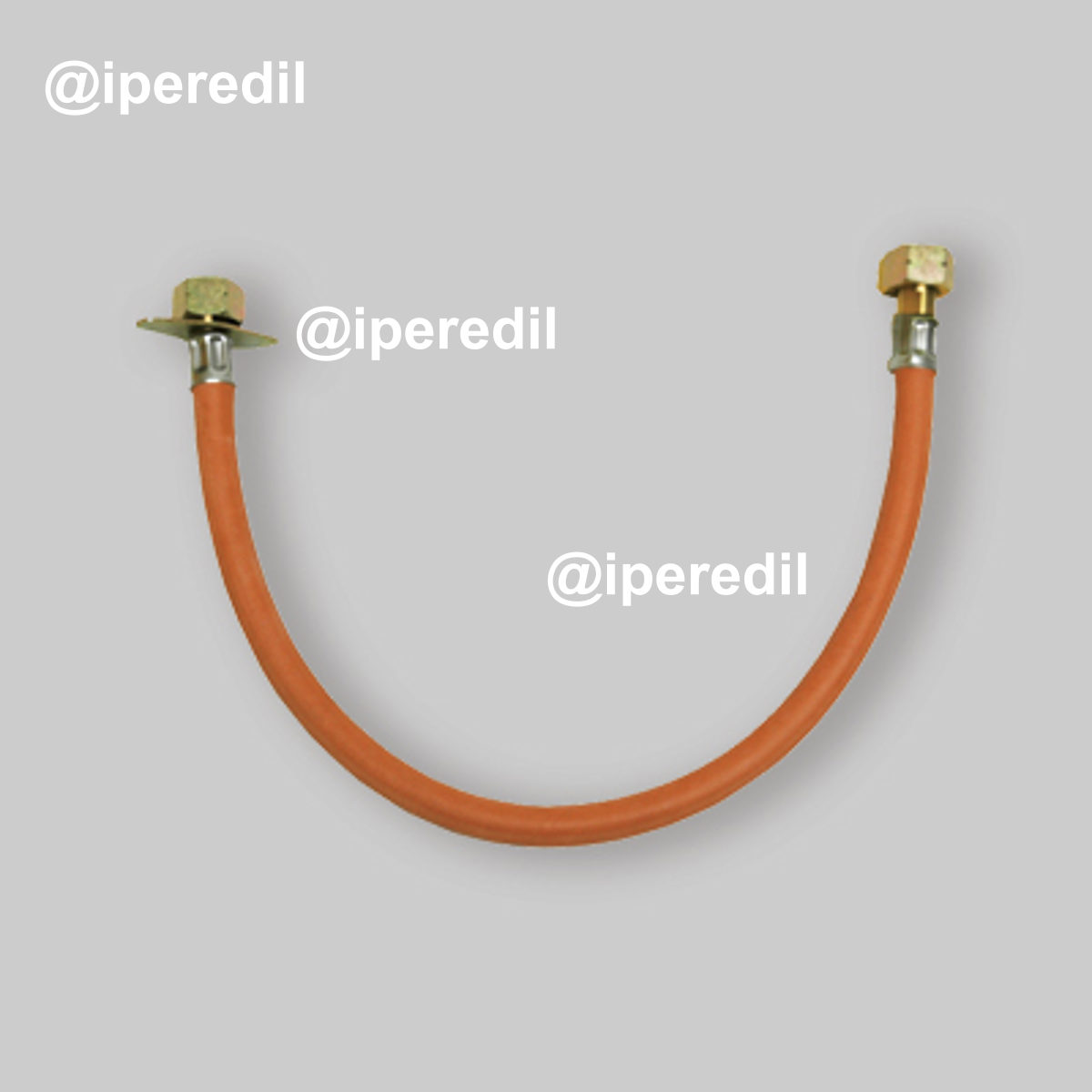 FLESSIBILE GAS IN GOMMA ORANGE PER CENTRALINA 50 cm