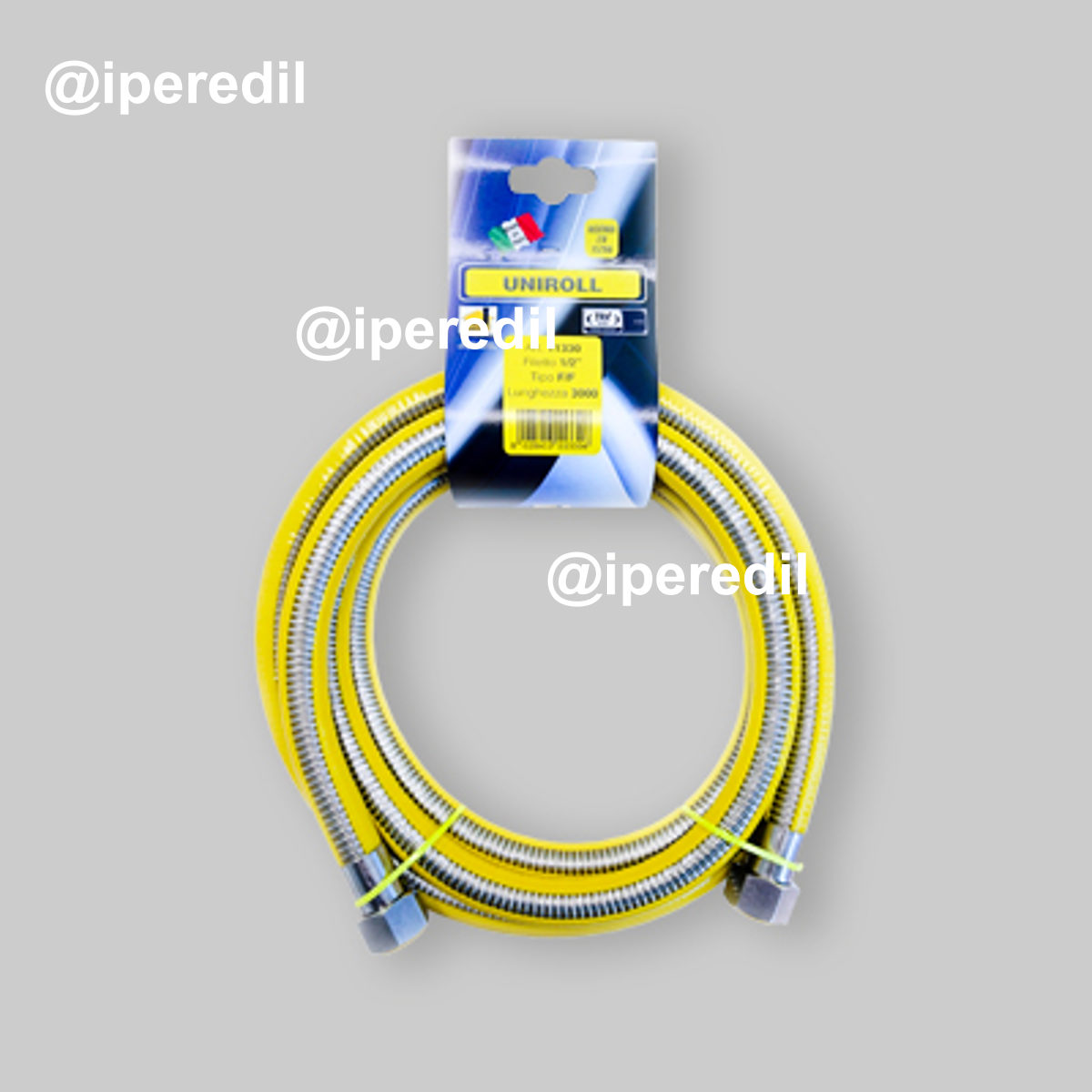 FLESSIBILE GAS 1/2" F/F PER CUCINA RIVESTITO 100 cm