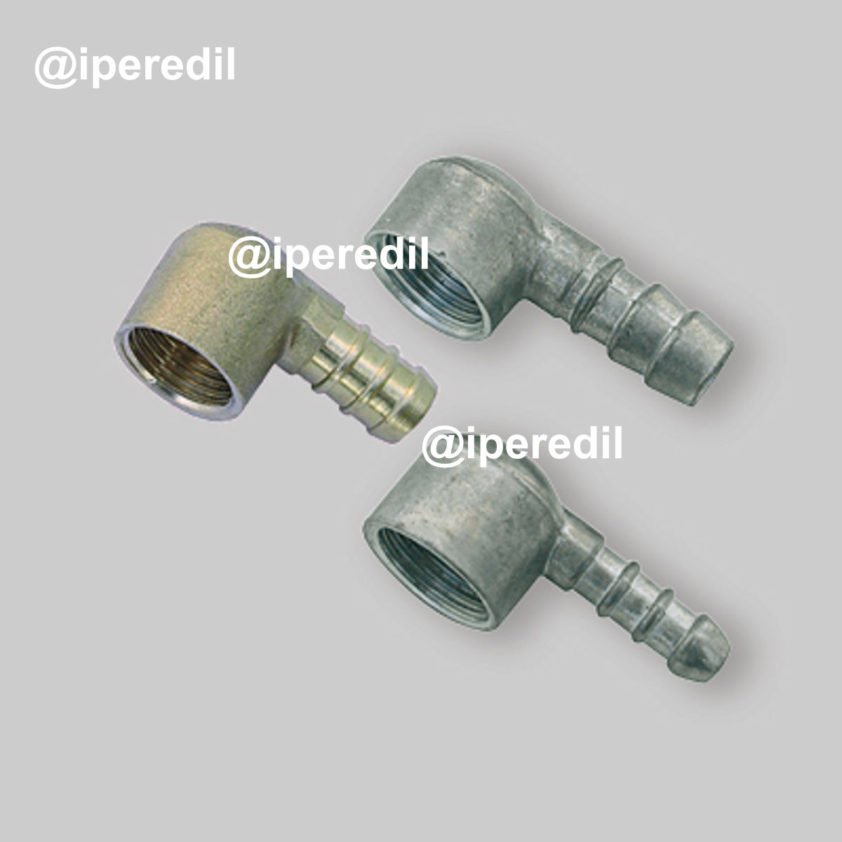 RACCORDO PORTAGOMMA A GOMITO FEMMINA 1/2" Gpl ottone giallo