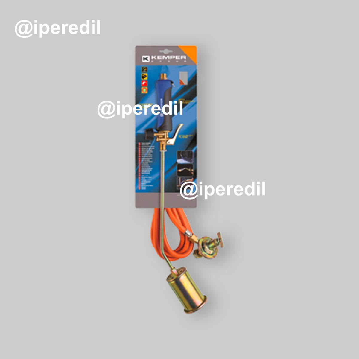 KIT CANNELLO PER SALDATURA A BOMBOLA CON LEVA KEMPER Bruciatore Ø 60 mm + Tubo 5 mt. - 20953802