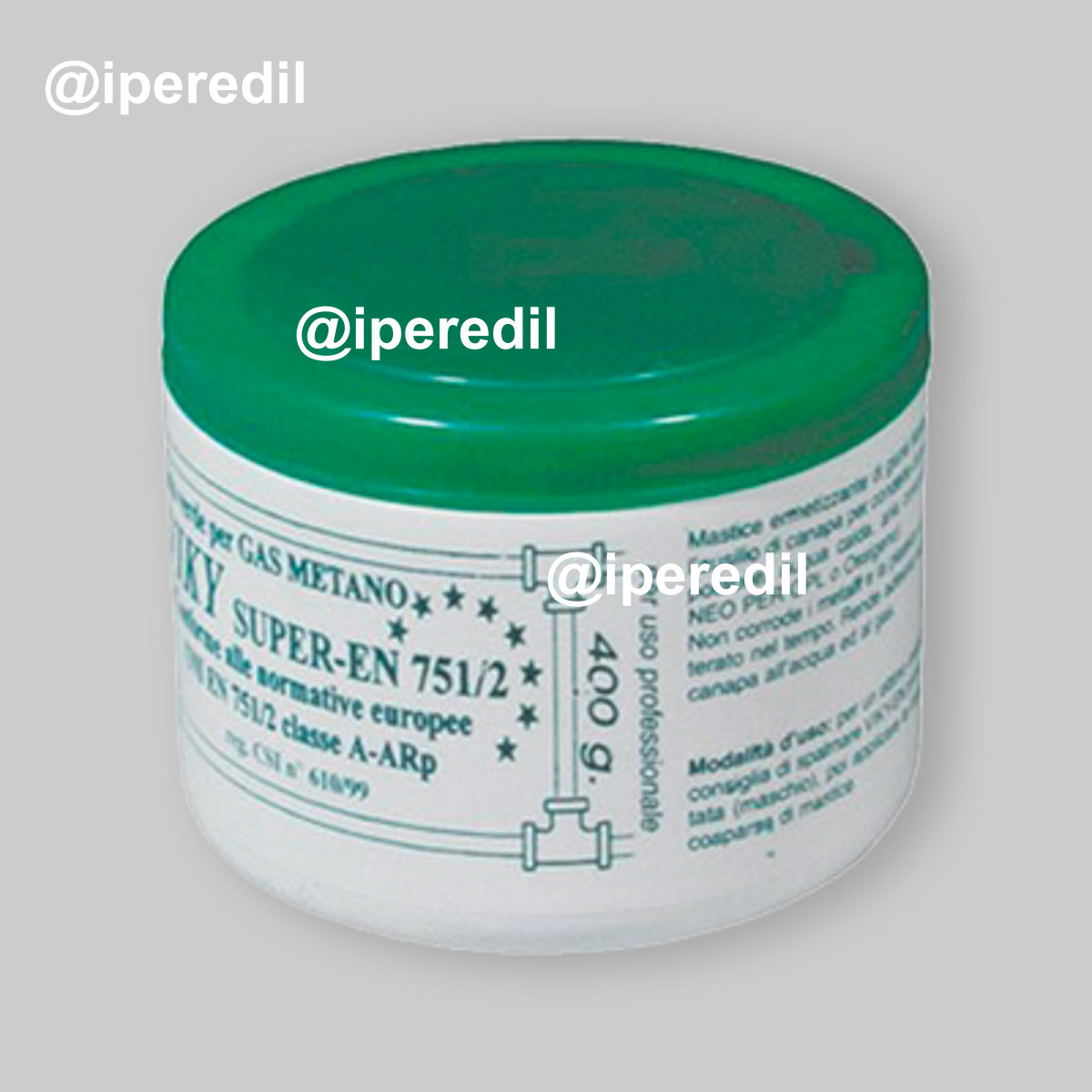 PASTA VERDE SIGILLANTE "VIKY SUPER" PER GAS METANO 400 gr.