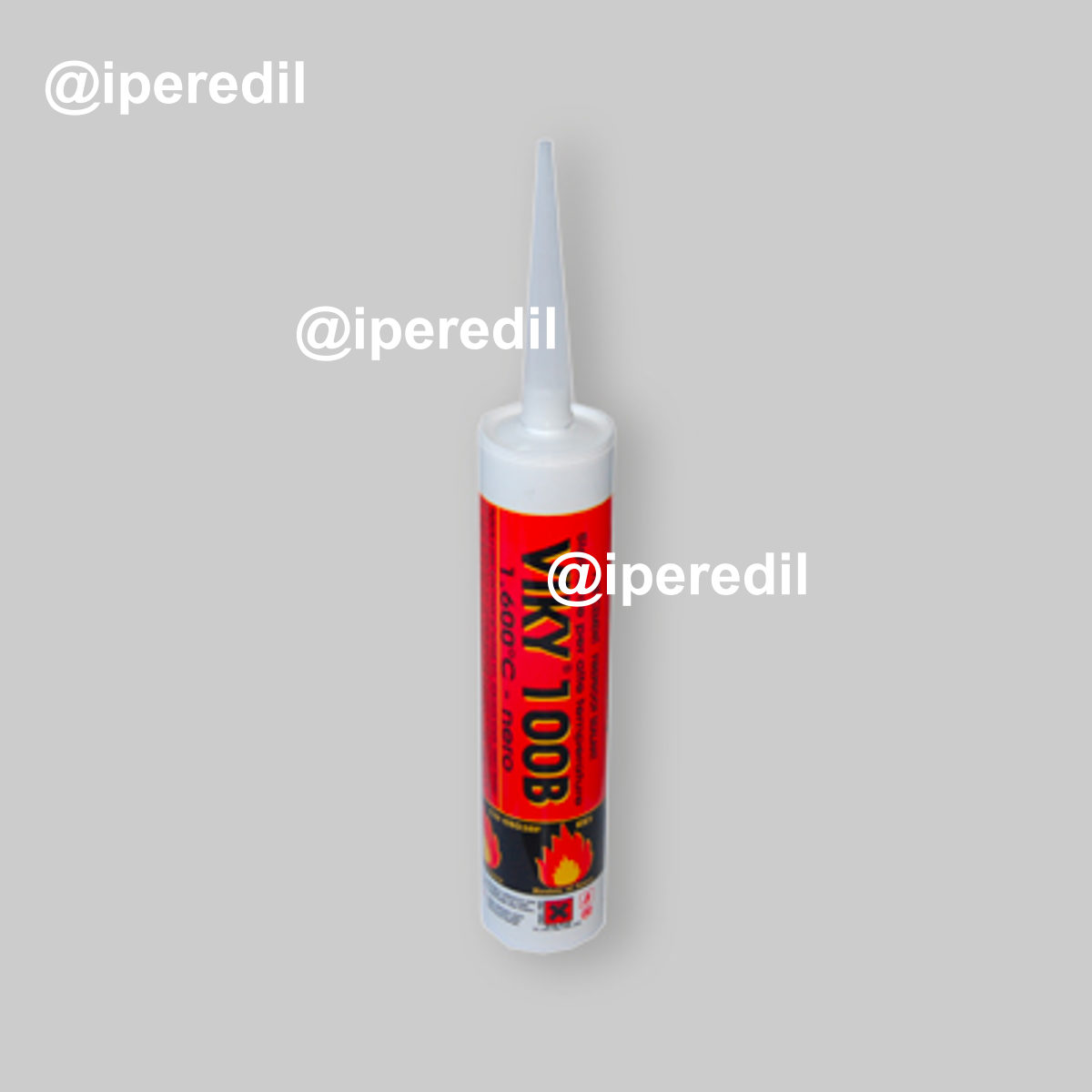 SILICONE PER ALTE TEMPERATURE "VIKY 100B" 500 gr Nero