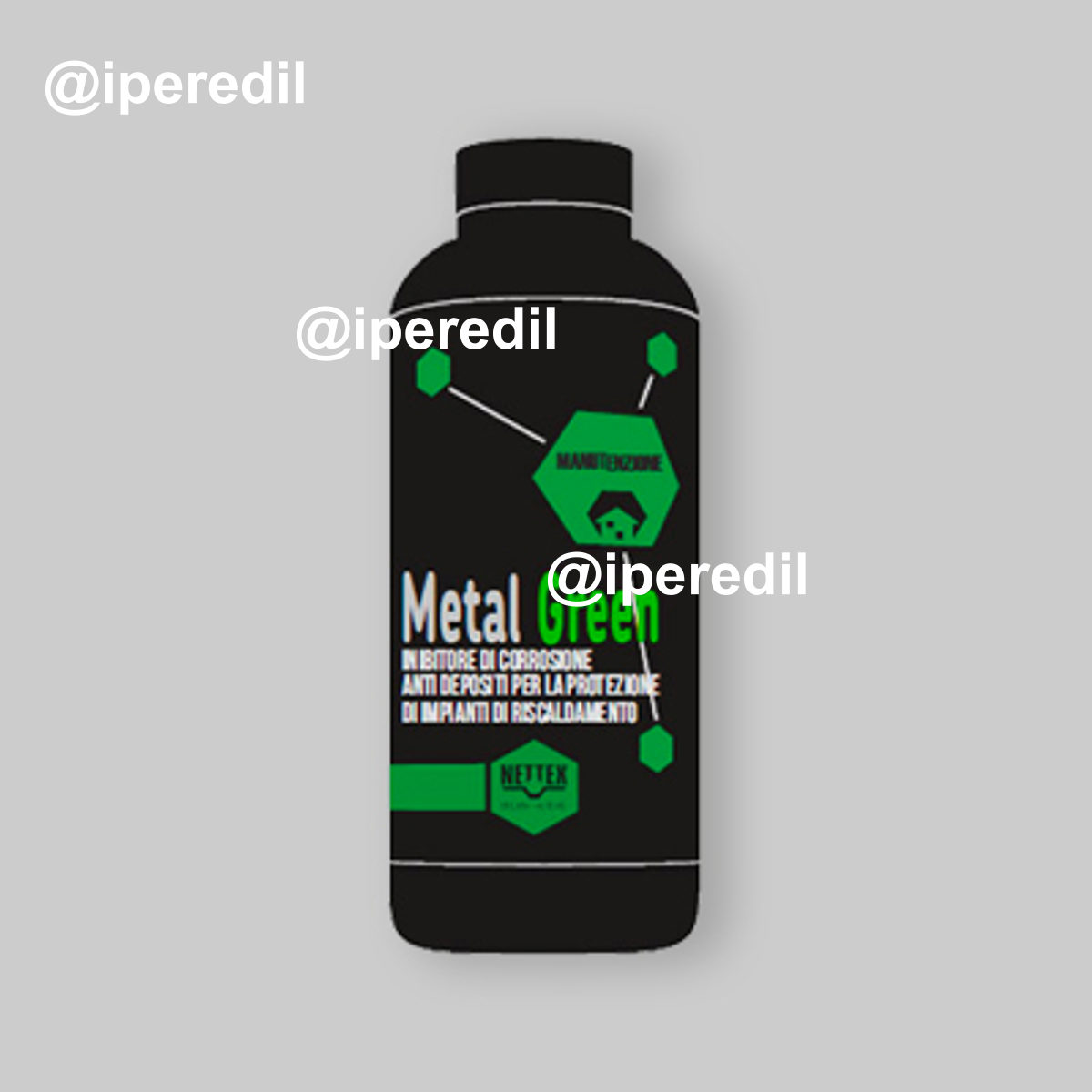 INIBITORE DI CORROSIONE PER PROTEZIONE IMPIANTI DI RISCALDAMENTO "METAL GREEN" Lt 1