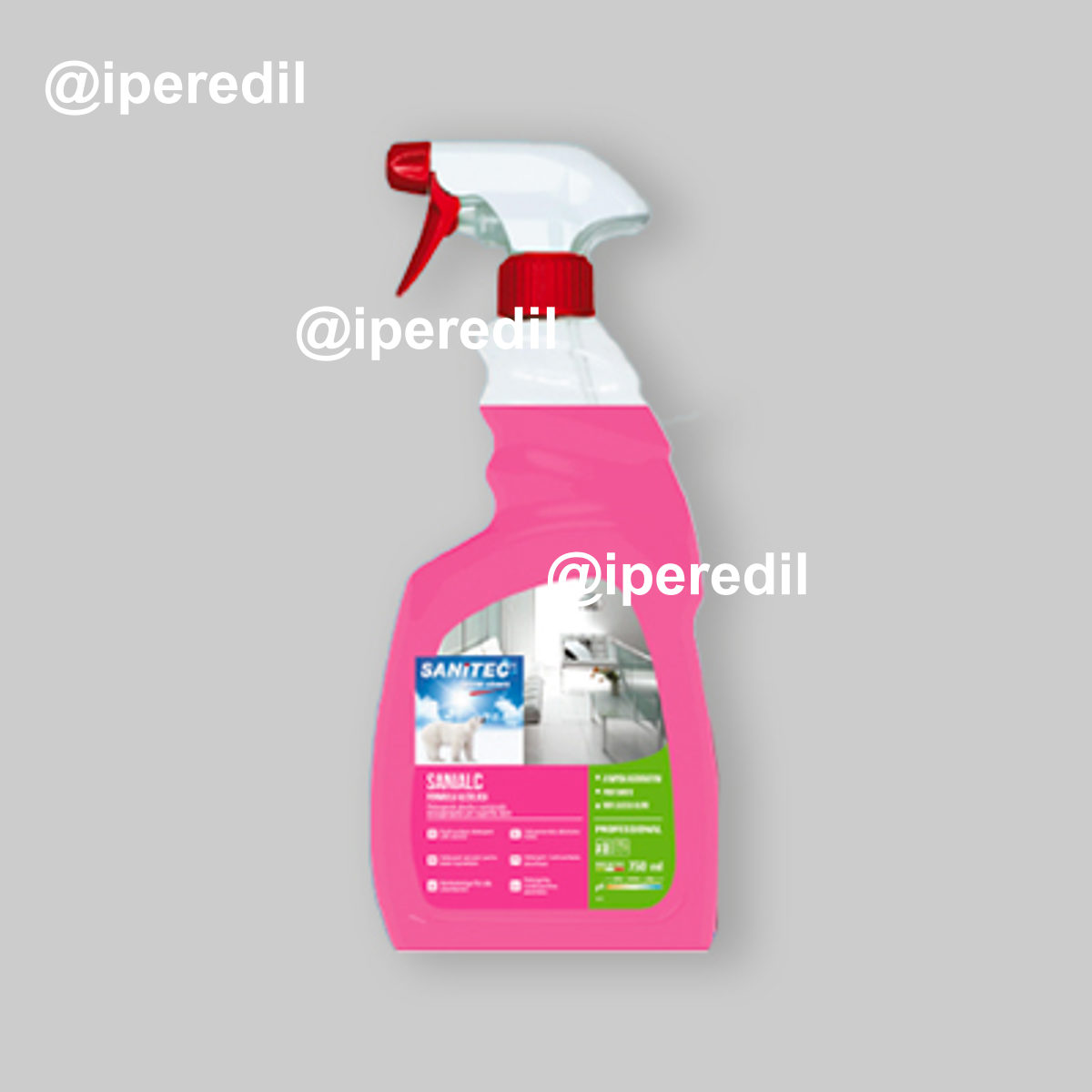 DETERGENTE A BASE ALCOLICA SANIALC SPRAY 750 ml
