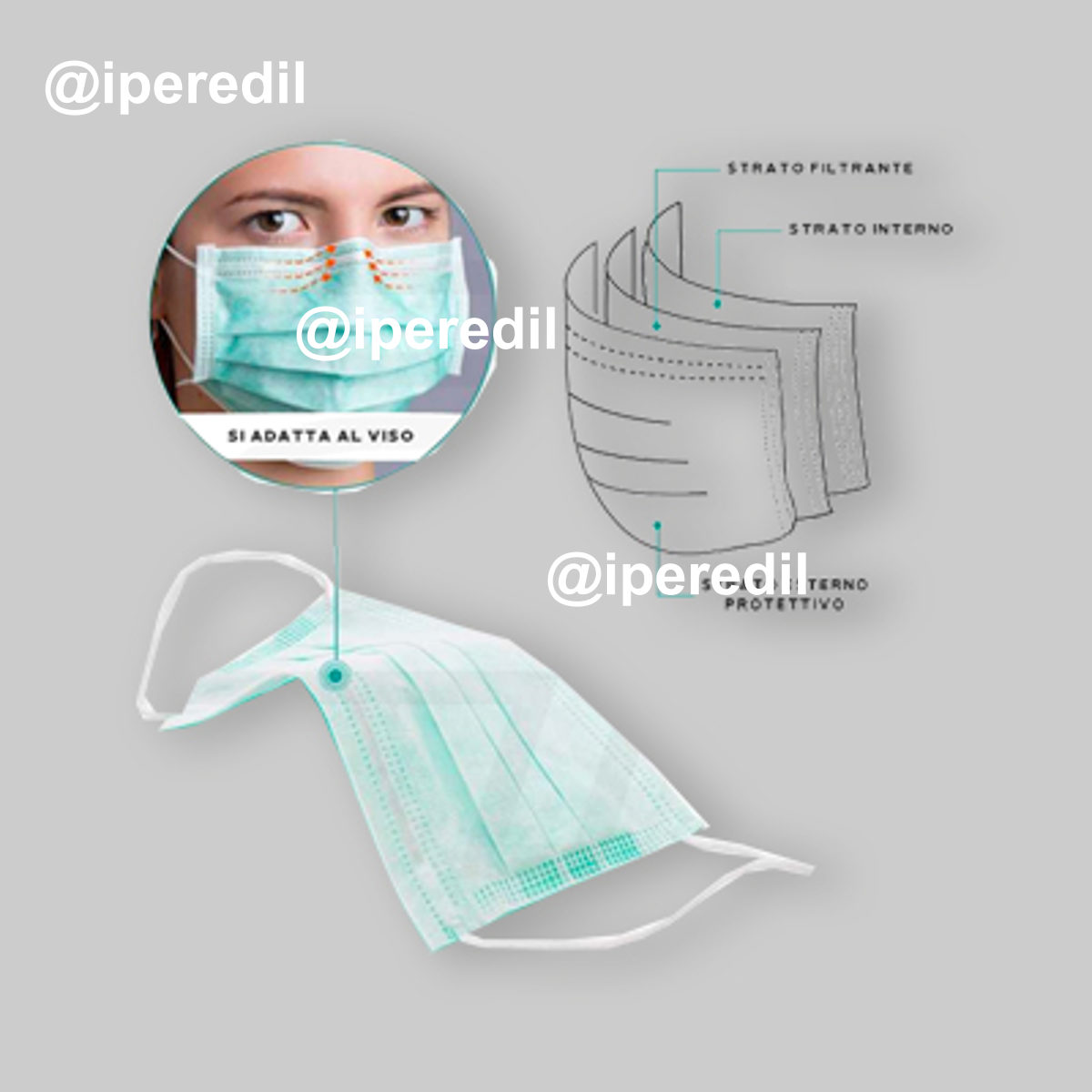 MASCHERINA PROTETTIVA IN TESSUTO FFP1 confezione