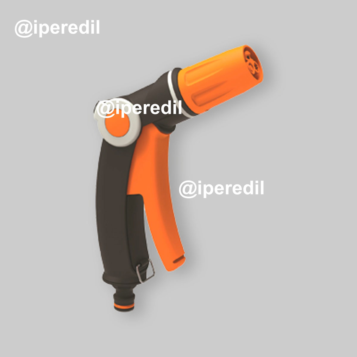 PISTOLA IRRIGAZIONE MEDIA PORTATA "3 JET" Soft touch - 20 l/min (4 bar)