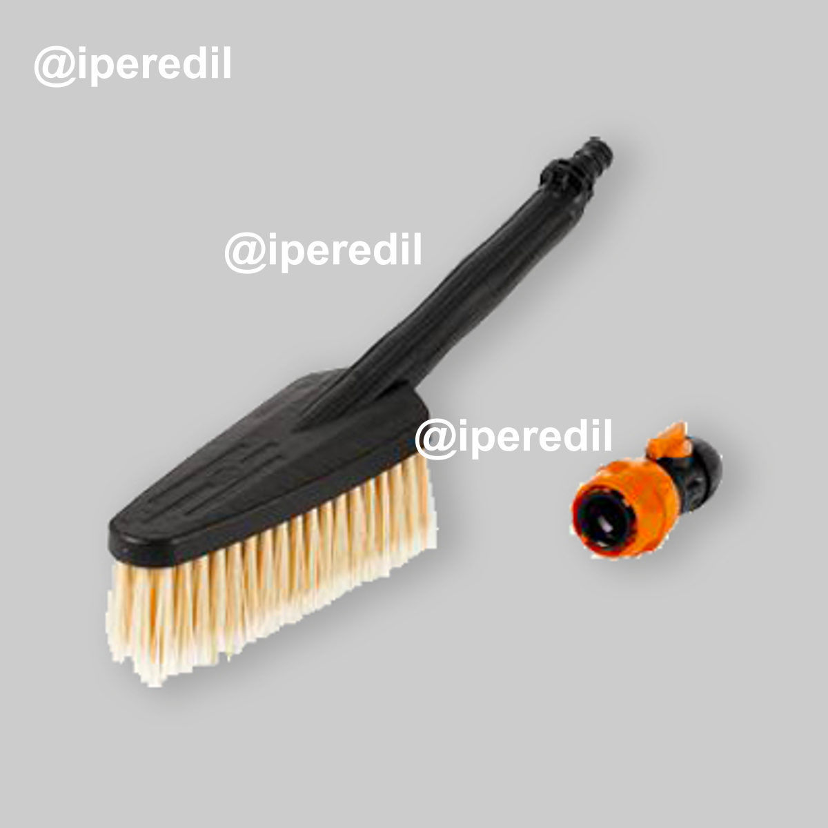 SPAZZOLA LAVAGGIO AUTO + kit c/raccordo portagomma