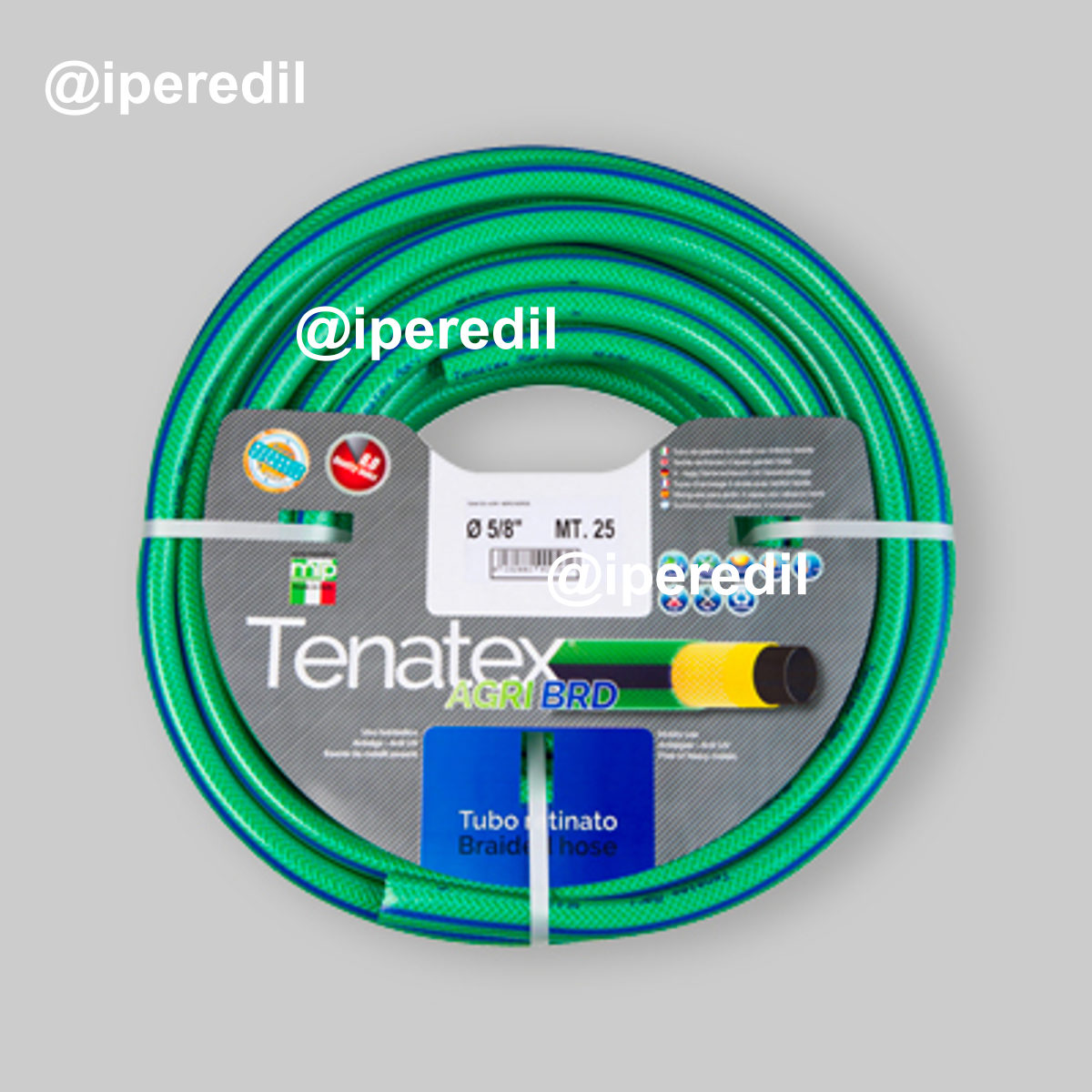TUBO A 4 STRATI IN PVC RETINATO TENATEX AGRI BIRD 5/8" mt. 50