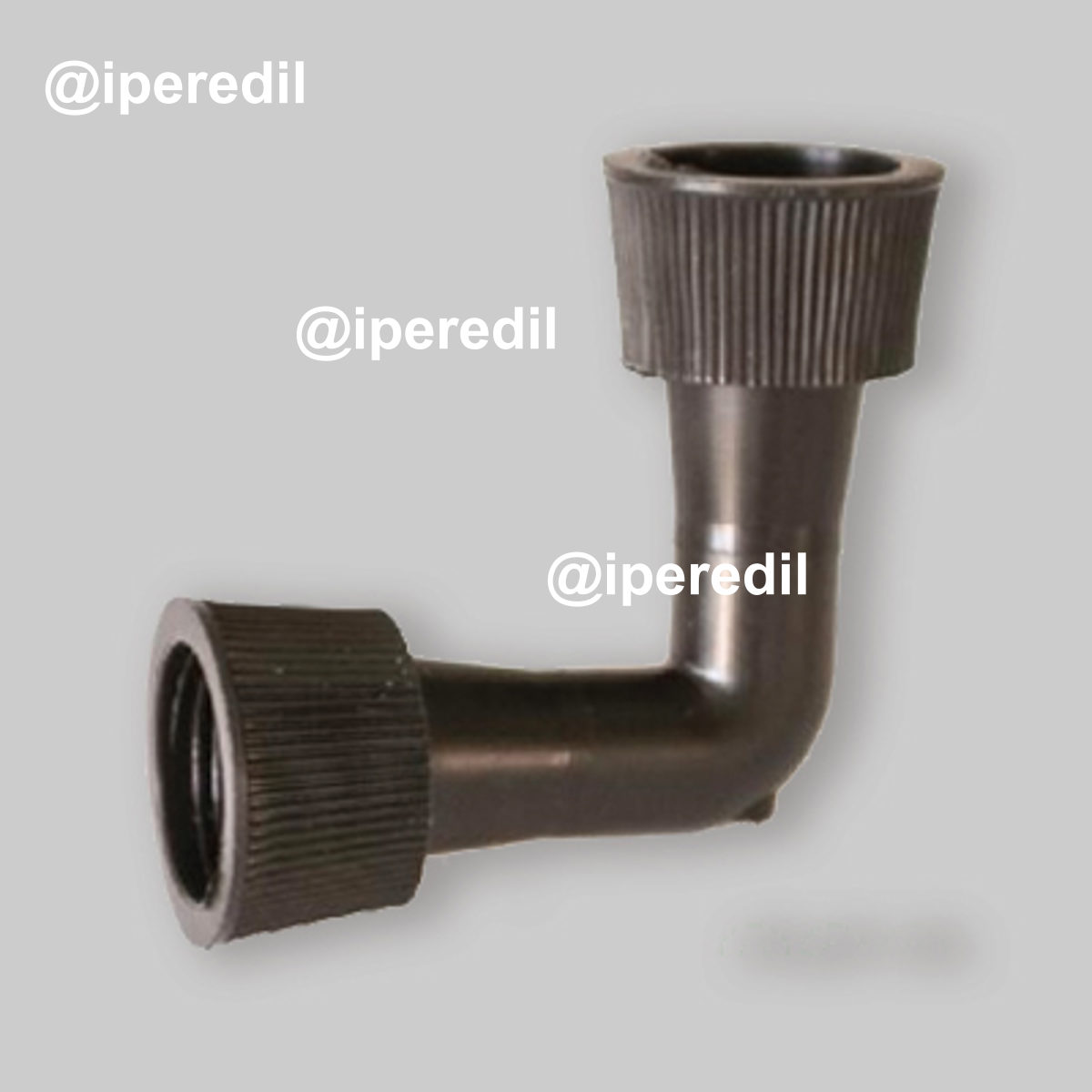 GOMITO 90° CON GHIERA PER ALA GOCCIOLANTE Ø16x16 mm