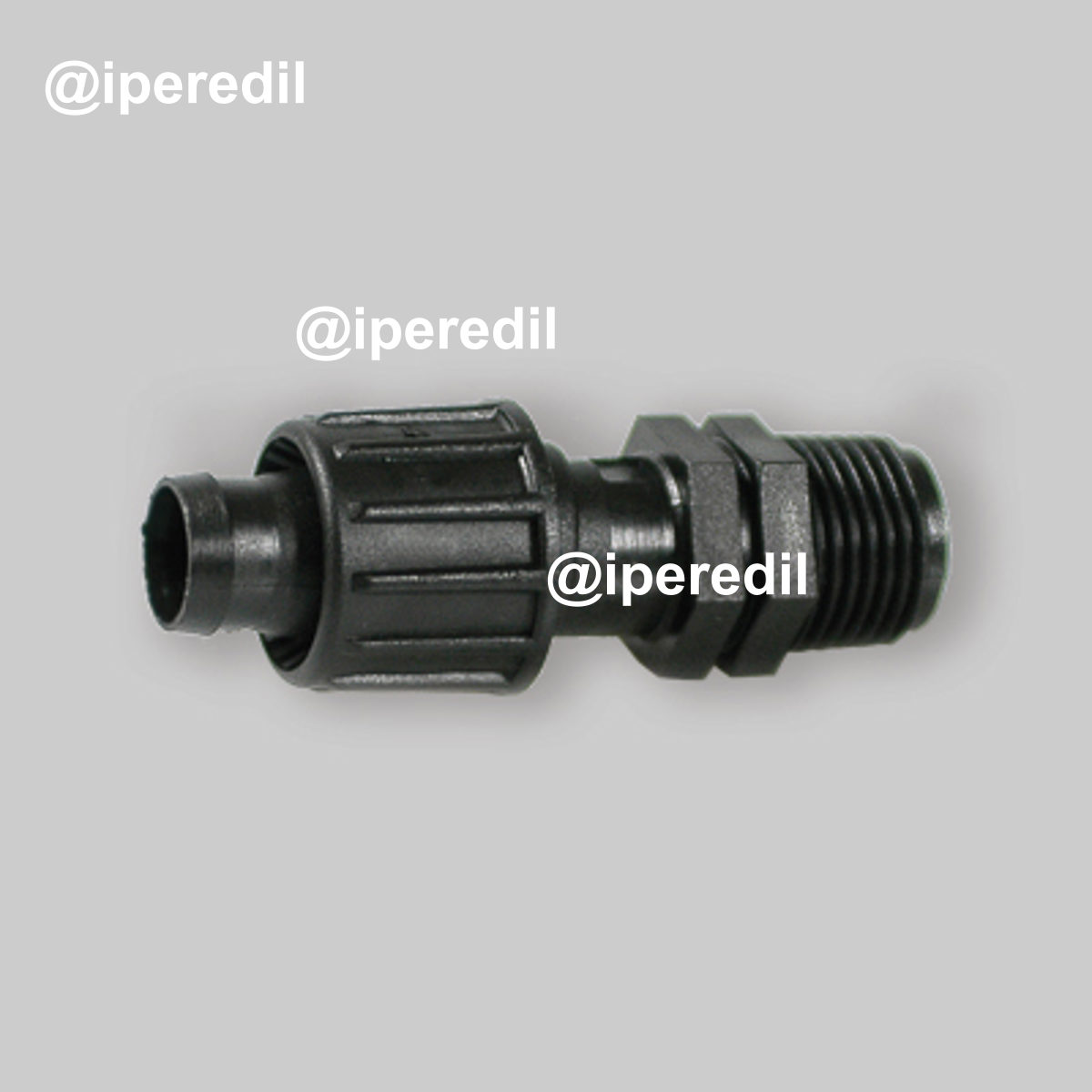 RACCORDO CON FILETTO MASCHIO PER TAPE E ALA LEGGERA 3/4" x Ø16