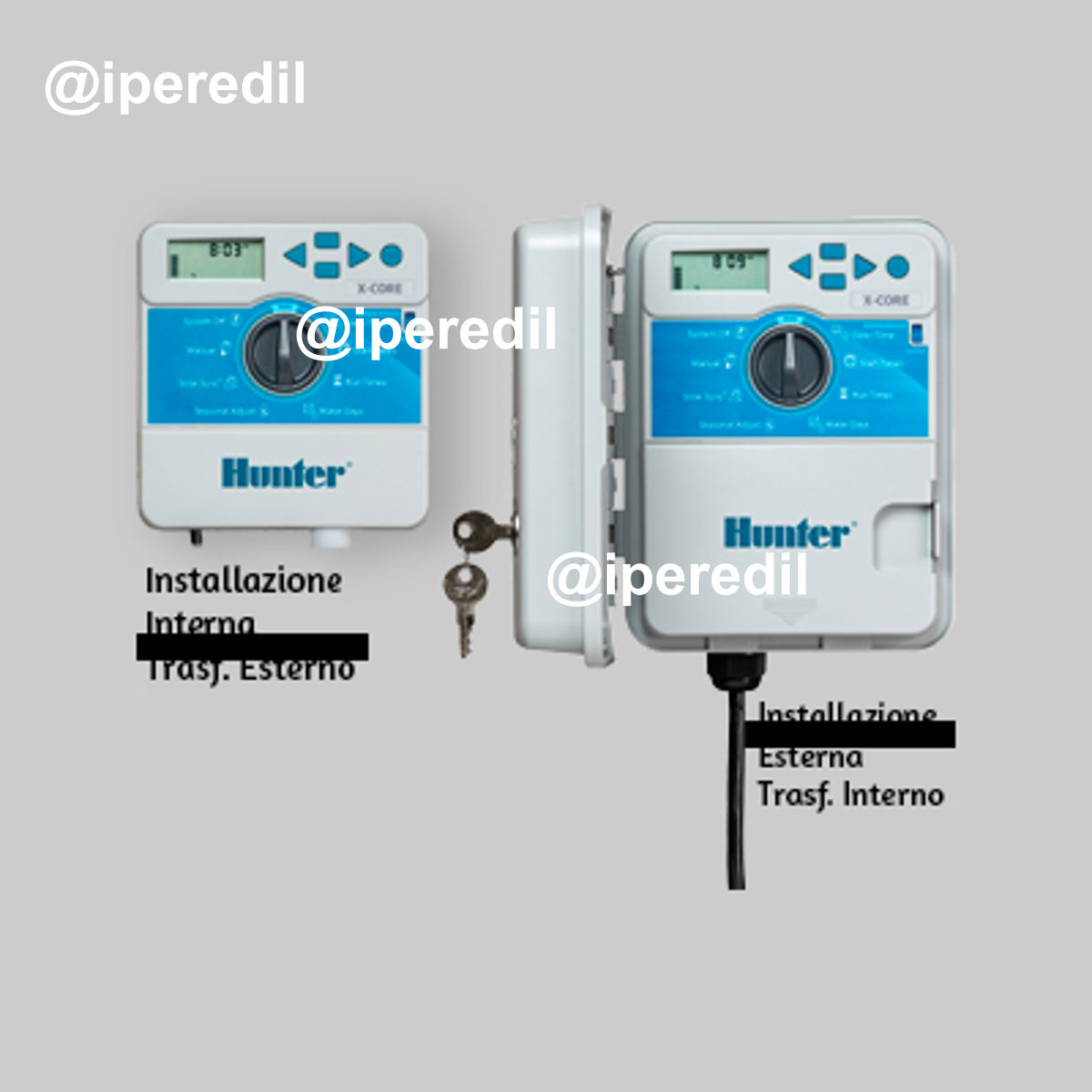 PROGRAMMATORE ELETTRONICO XCORE 4 zone Trasf. Interno