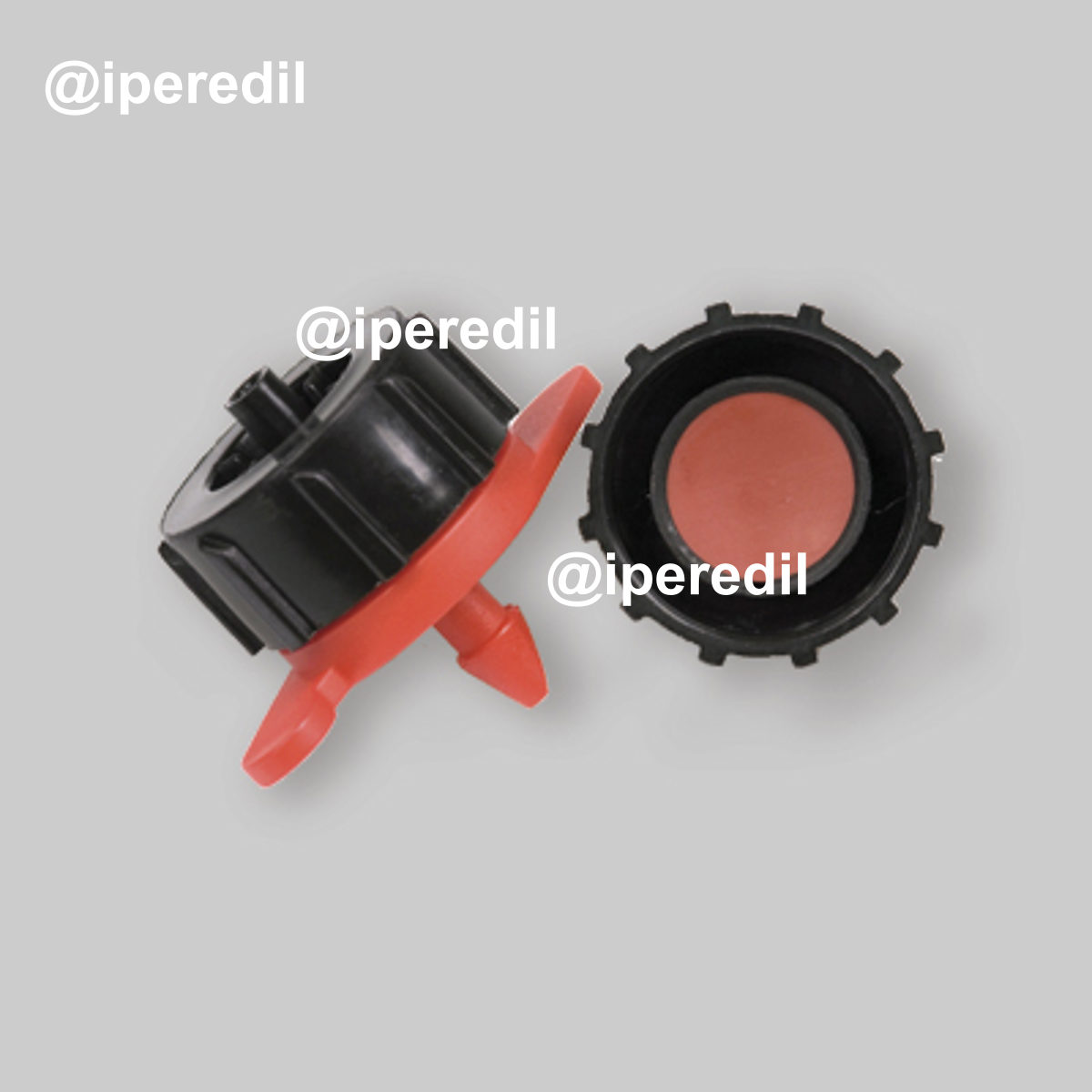 GOCCIOLATORE AUTOCOMPENSANTE A TAMBURO ISPEZIONABILE 8 lt/h - rosso