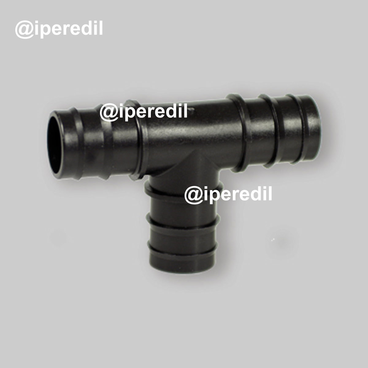 TEE PORTAGOMMA TUBI IN PE Ø20x20x20 mm