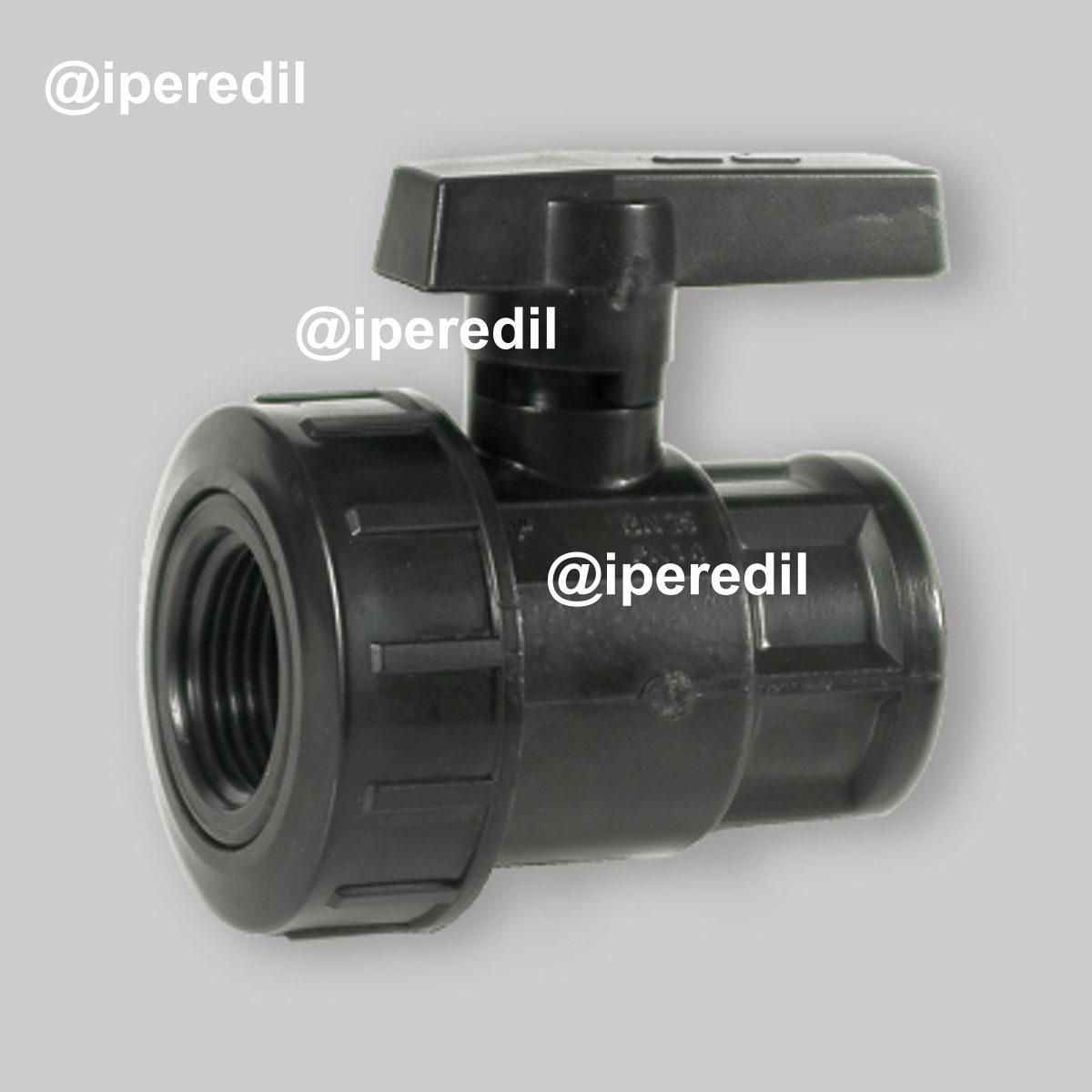 VALVOLA A SFERA IN PVC MONOGHIERA FF 1"1/4 F x 1"1/4 F