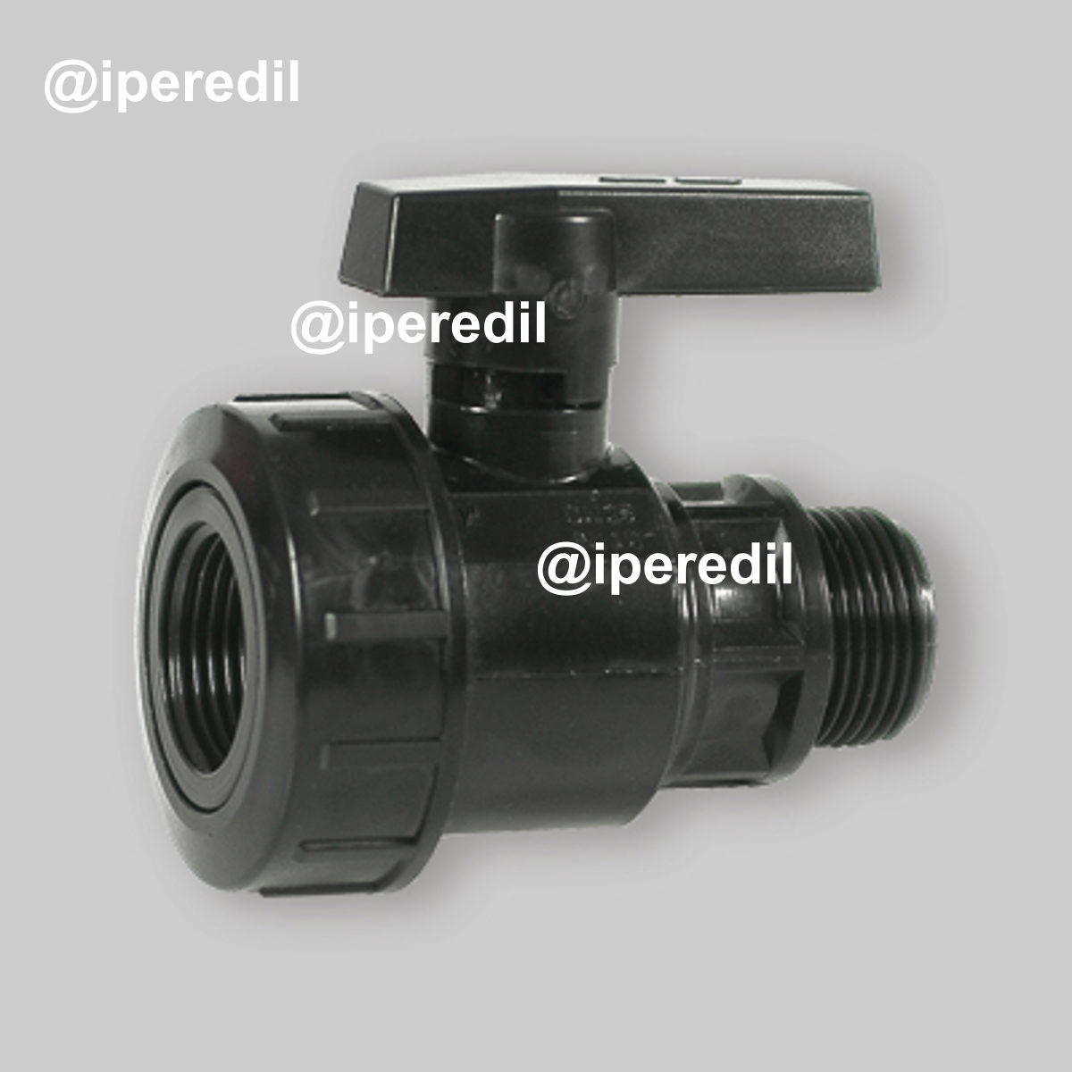 VALVOLA A SFERA IN PVC MONOGHIERA MF 1"1/4 M x 1"1/4 F