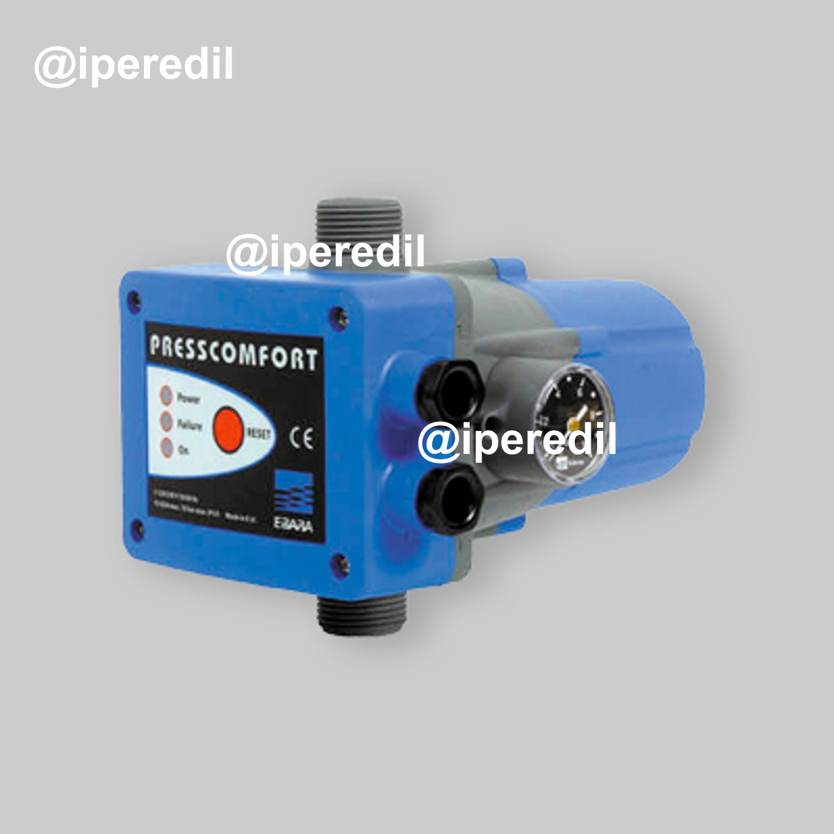 PRESSCOMFORT REGOLABILE CON MANOMETRO "SERVOPRESS LP" 2,2 bar