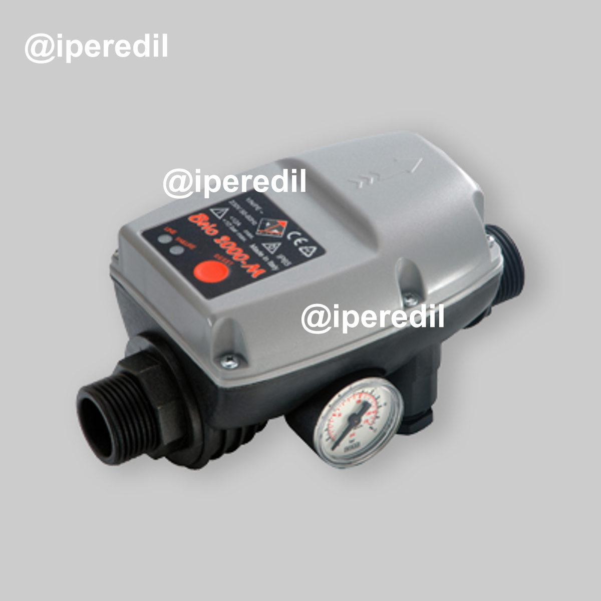 PRESSCONTROL "BRIO" CON MANOMETRO Attacco 1"