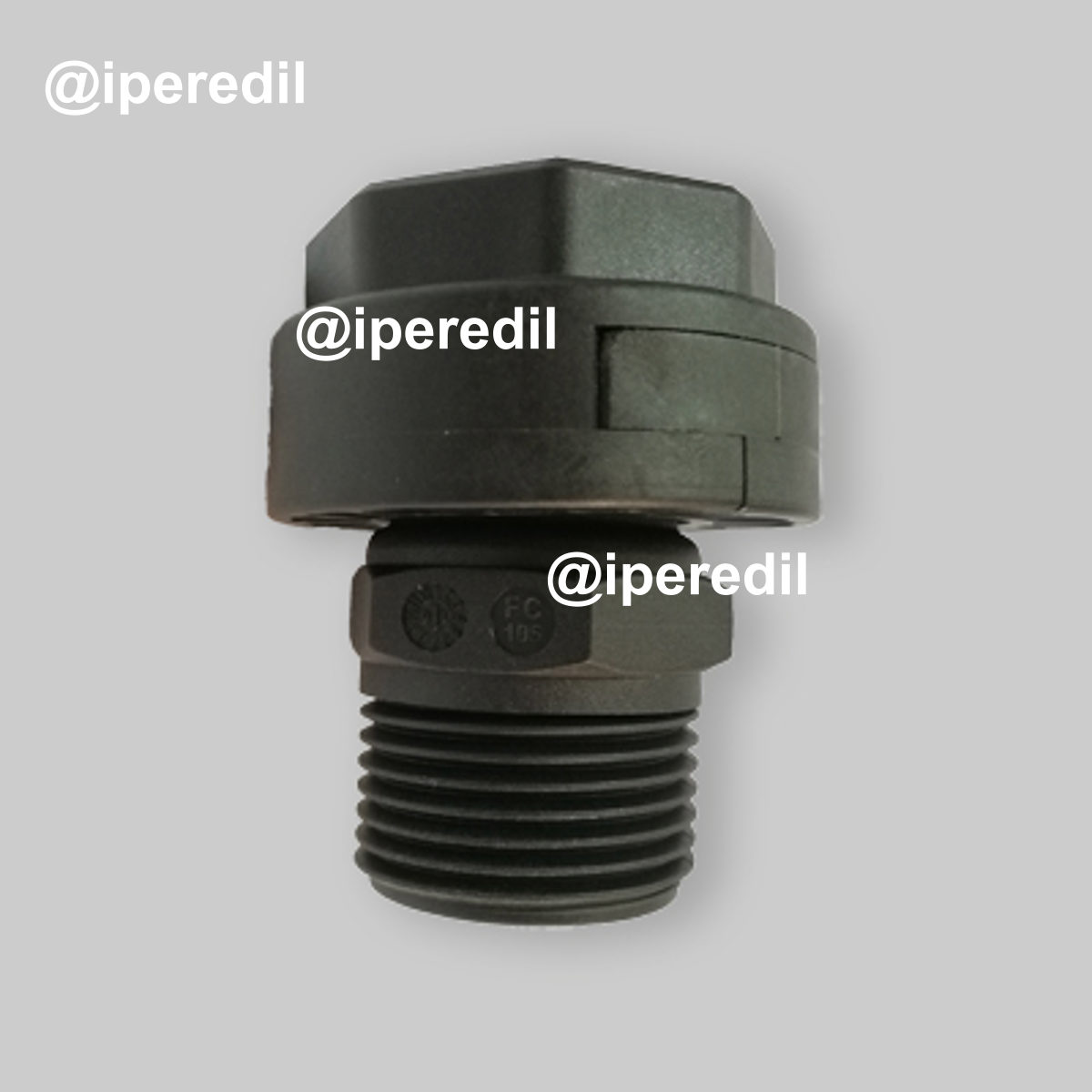 RACCORDO DIRITTO IN PLASTICA M/F CON BOCCHETTONE PER PRESSCONTROL 1"