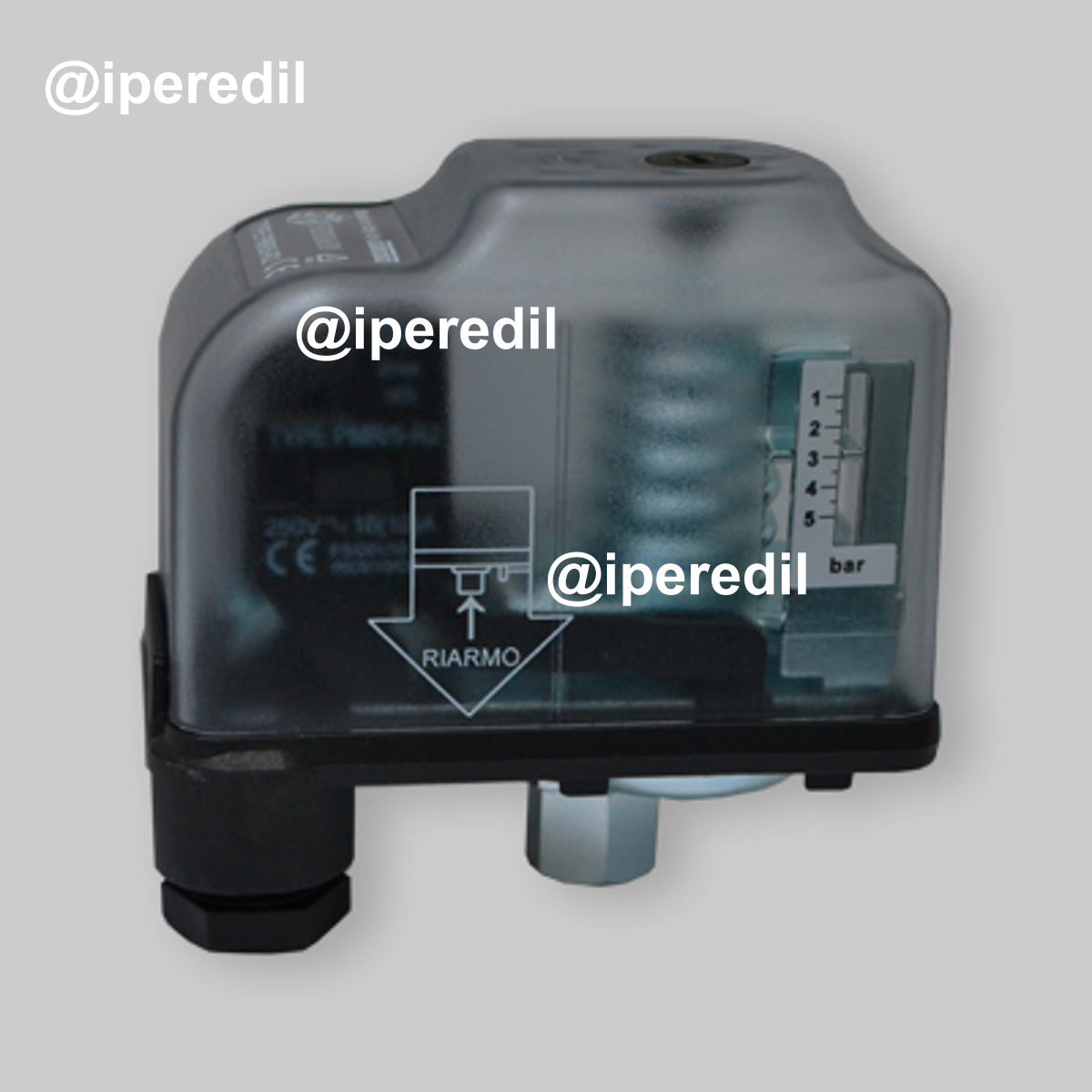 PRESSOSTATO PER IMPIANTI DI RISCALDAMENTO A RIARMO MANUALE 1/4"G - 2,0รท4,5 bar