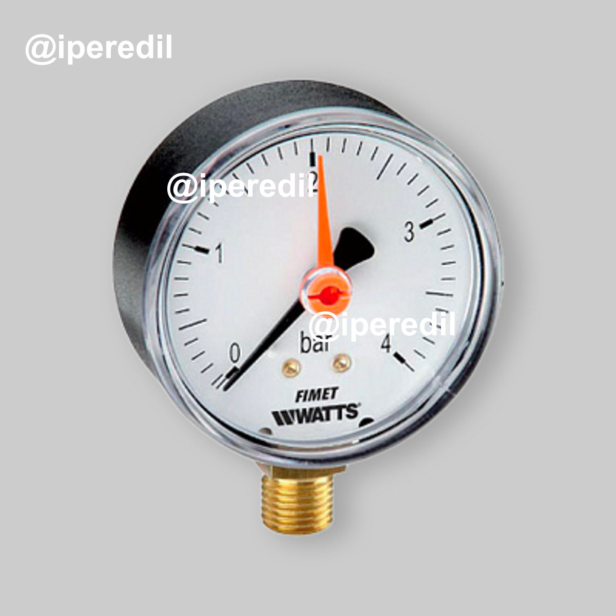 MANOMETRO Ø 80 LATERALE 0 - 25 bar/psi G 3/8" - 21101006