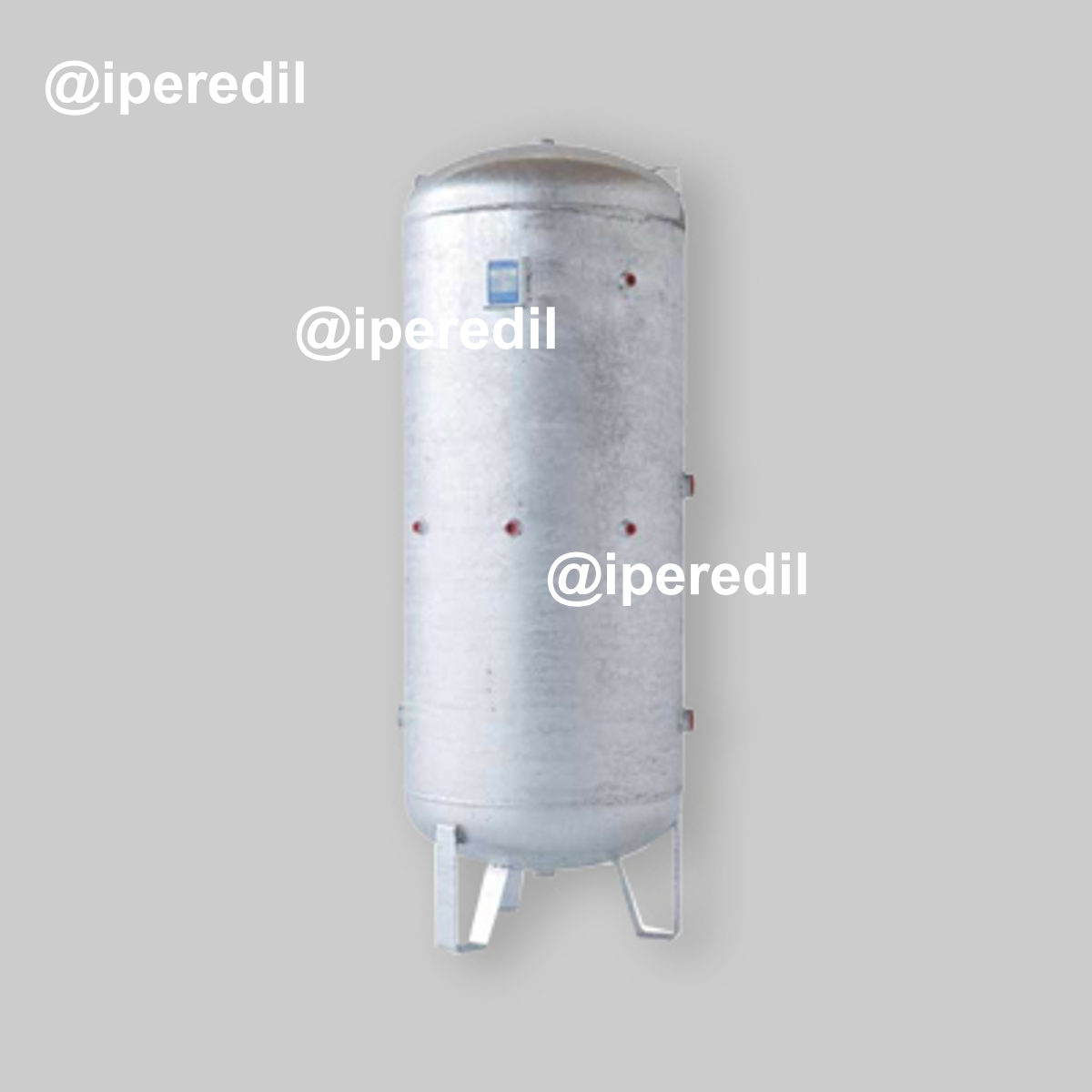 SERBATOIO PER ACCUMULO ZINCATO CON COLLAUDO 100 Vr